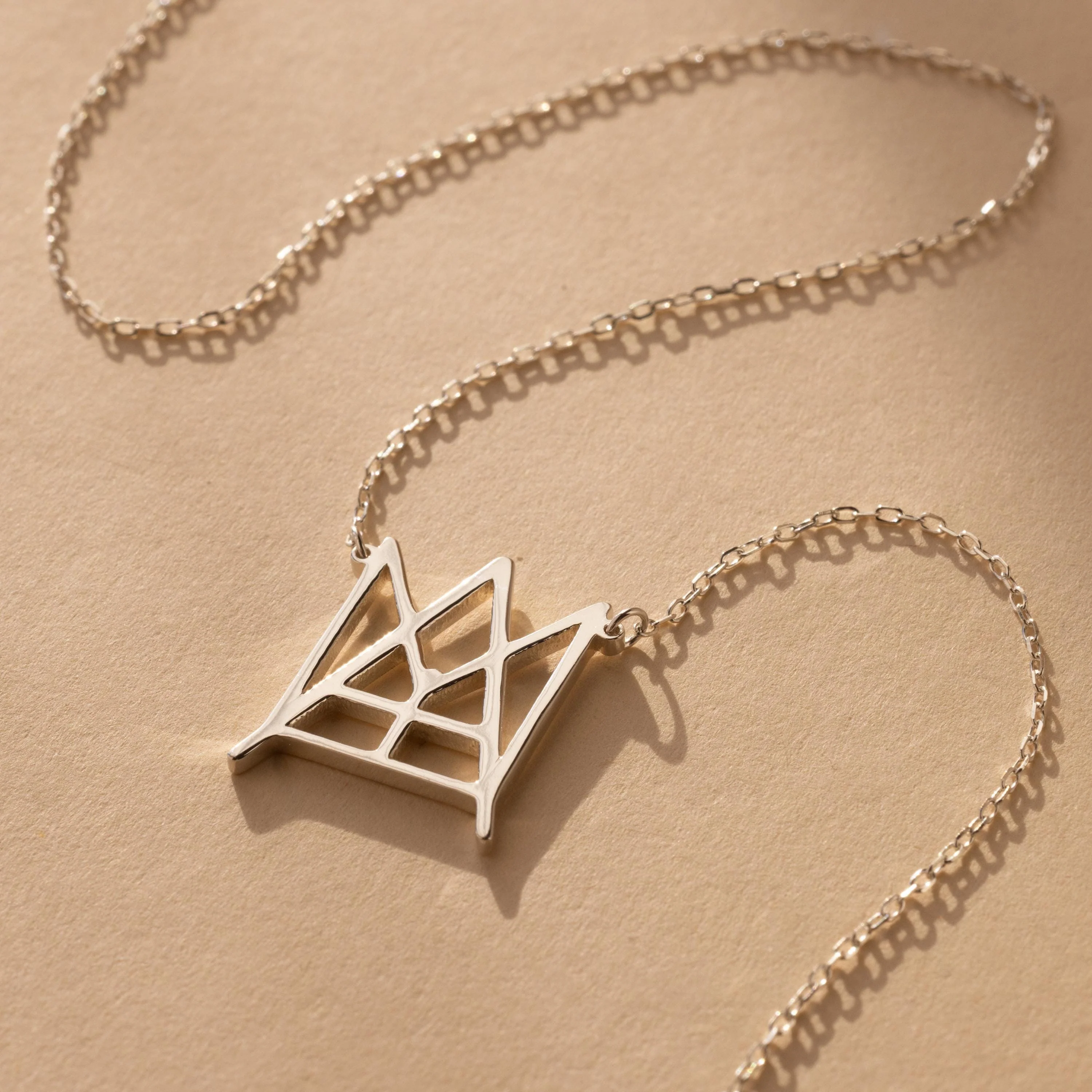 Modern Name Monogram Necklace - Image 5