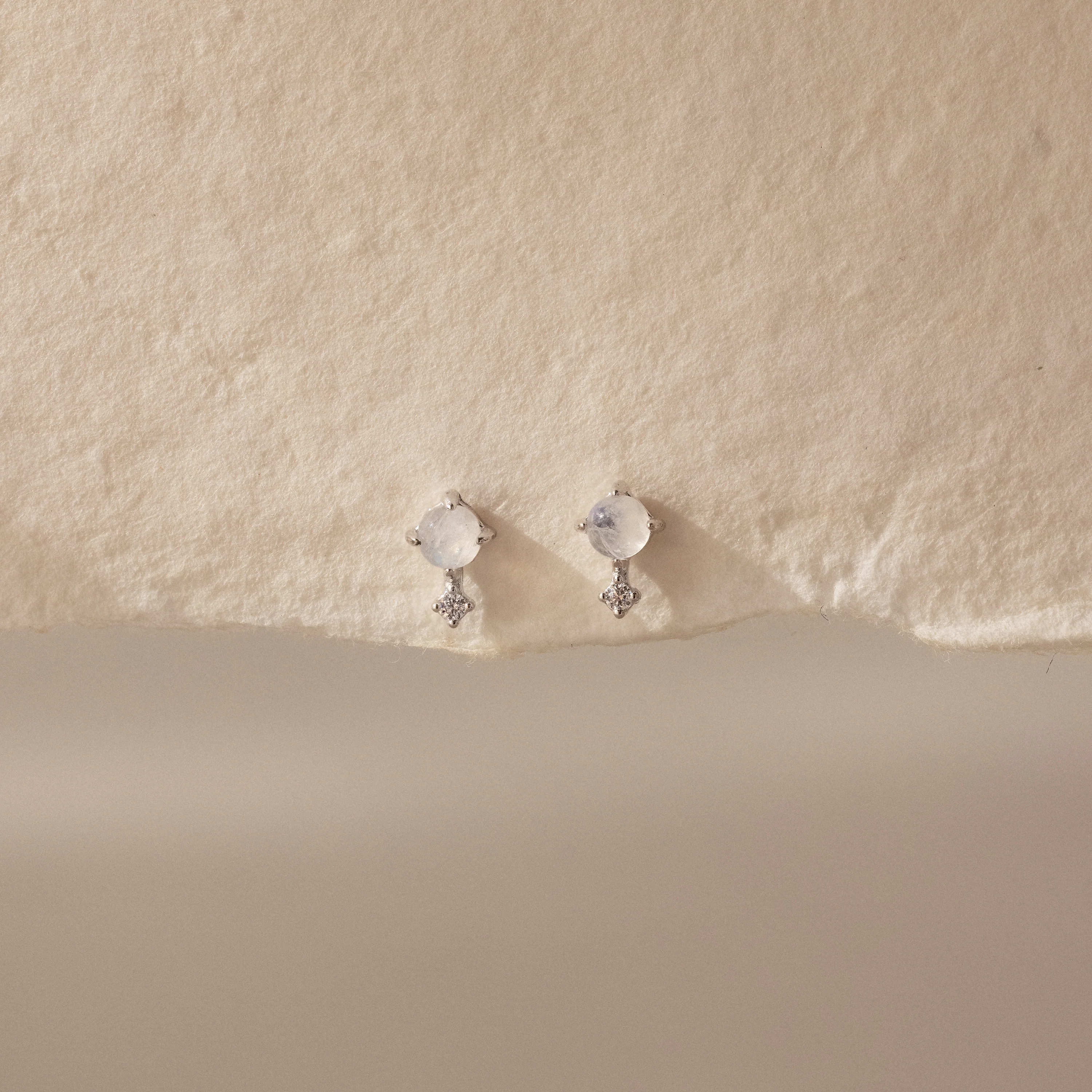 Moonstone Orbit Studs - Image 2