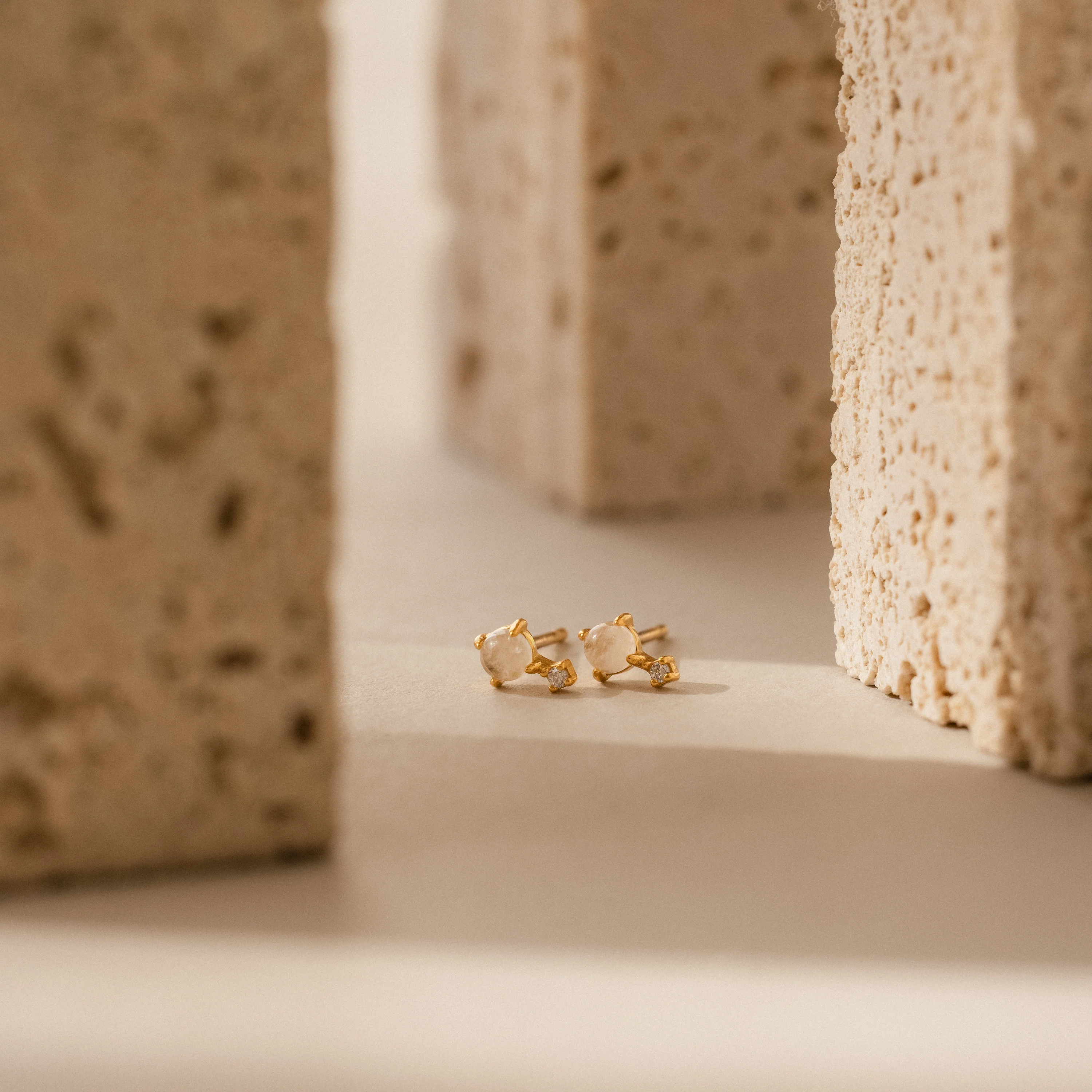 Moonstone Orbit Studs - Image 4