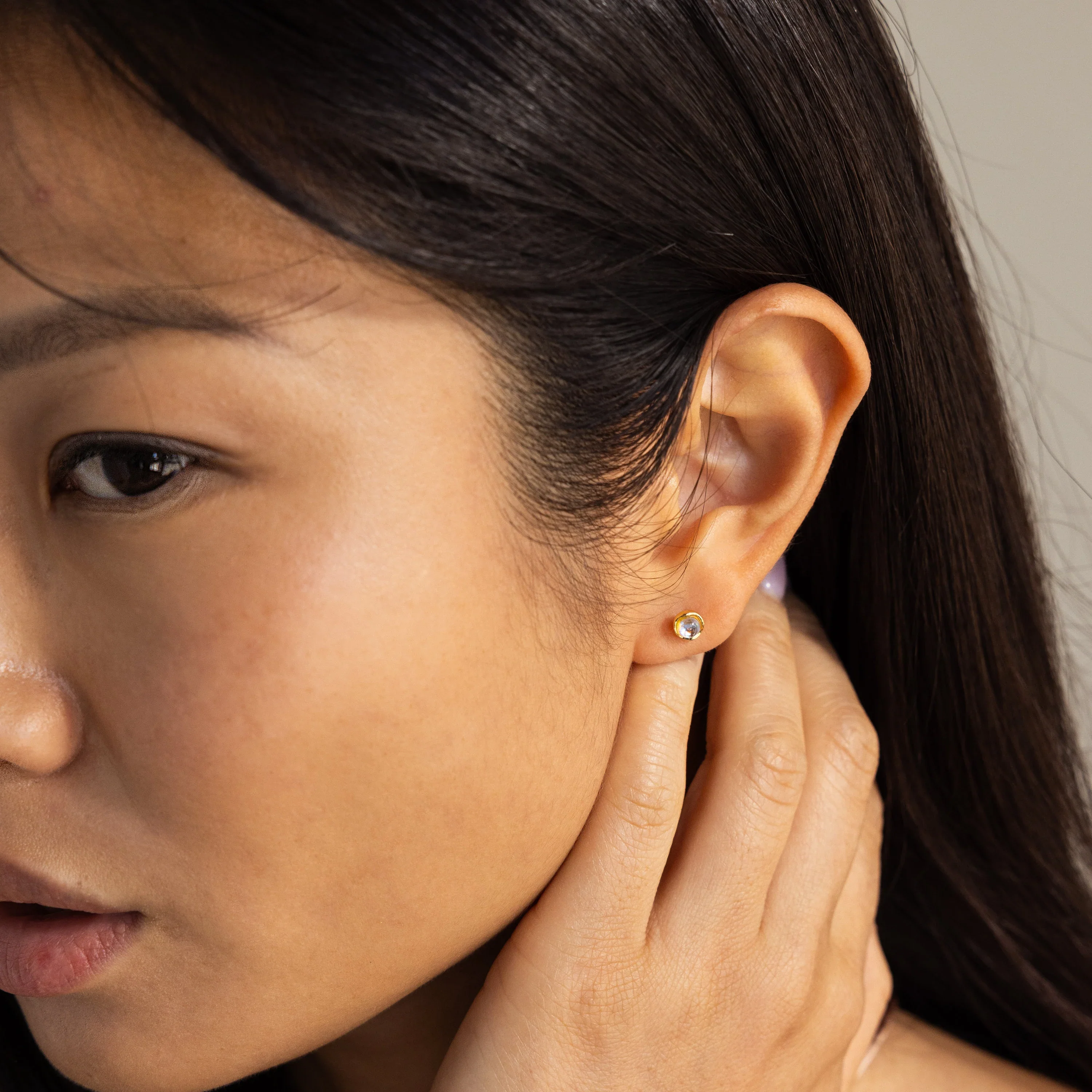 Moonstone Studs - Image 8