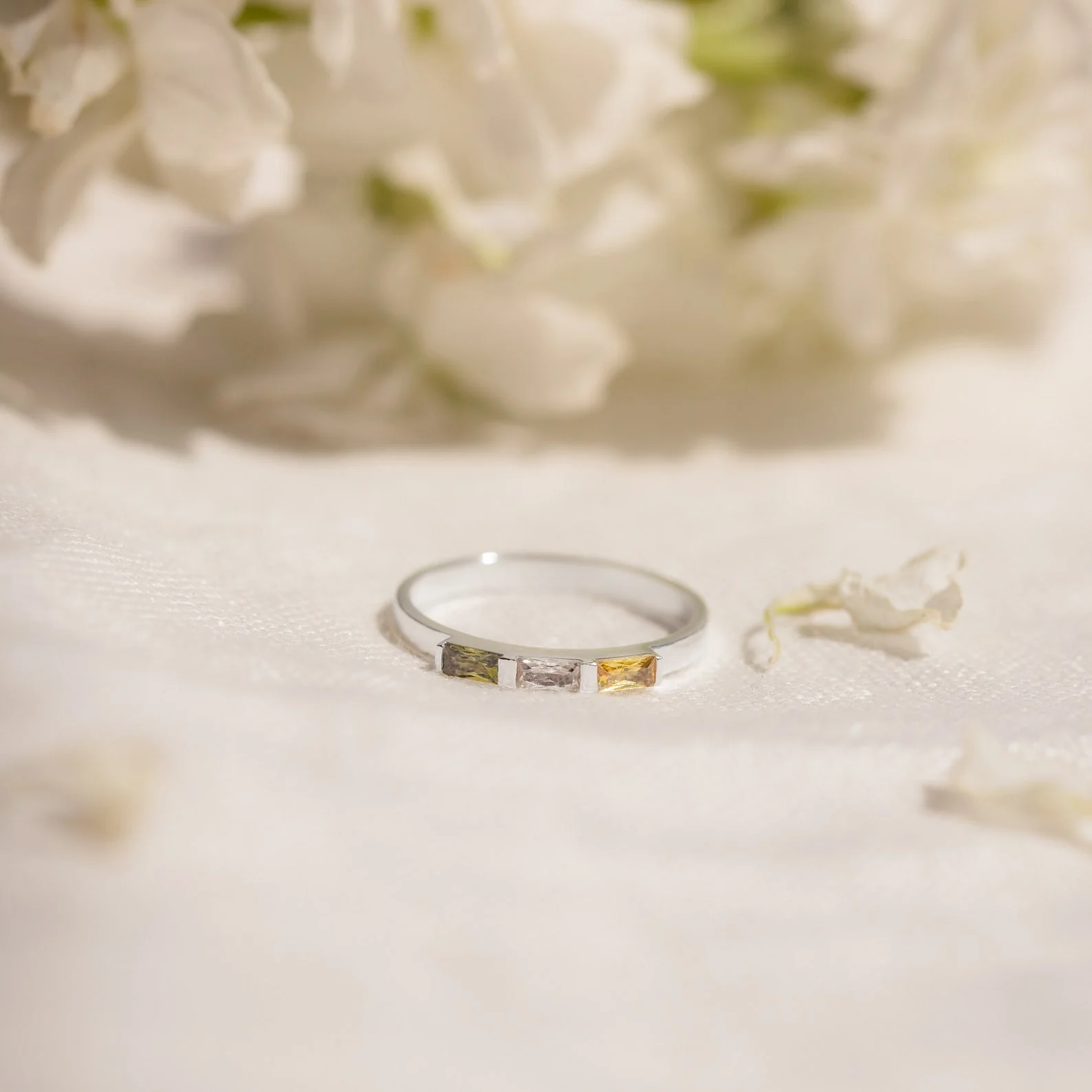 Mothers Baguette Birthstone Ring - Image 5