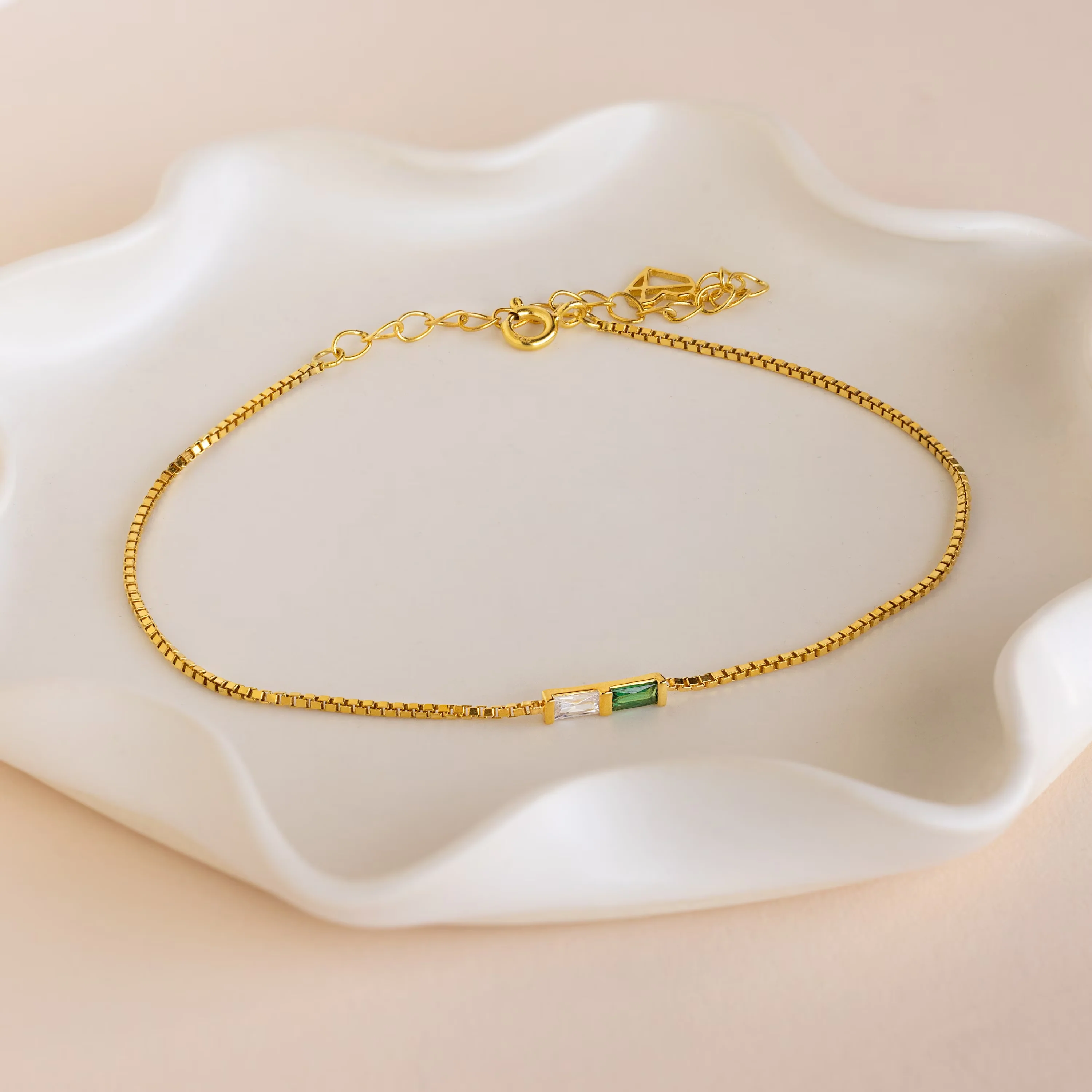 Multiple Baguette Birthstone Bracelet - Image 7