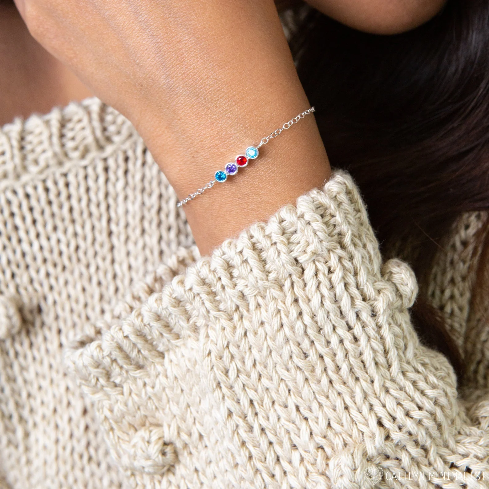 Multiple Birthstone Bracelet - Image 4