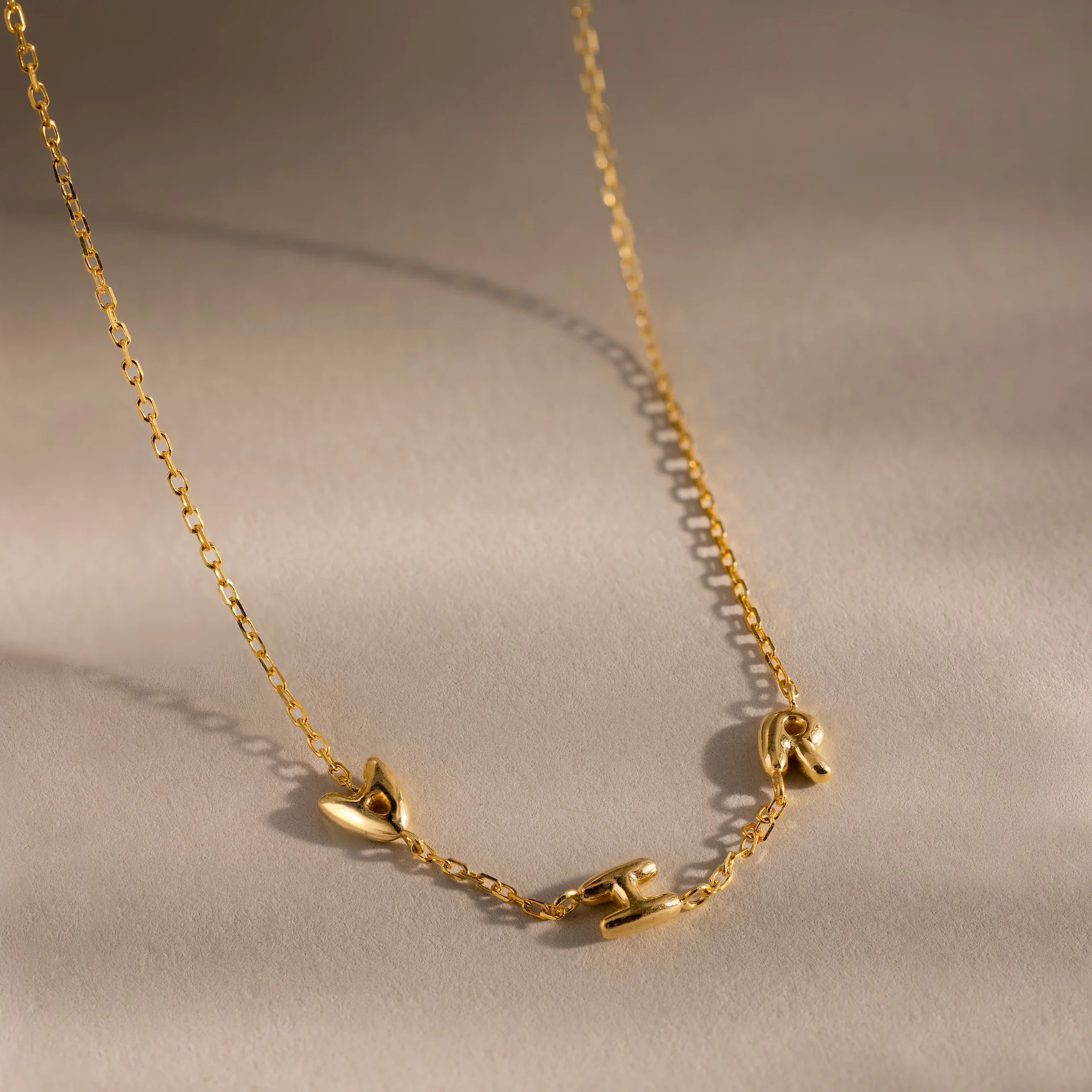 Multiple Bubble Letter Necklace - Image 6