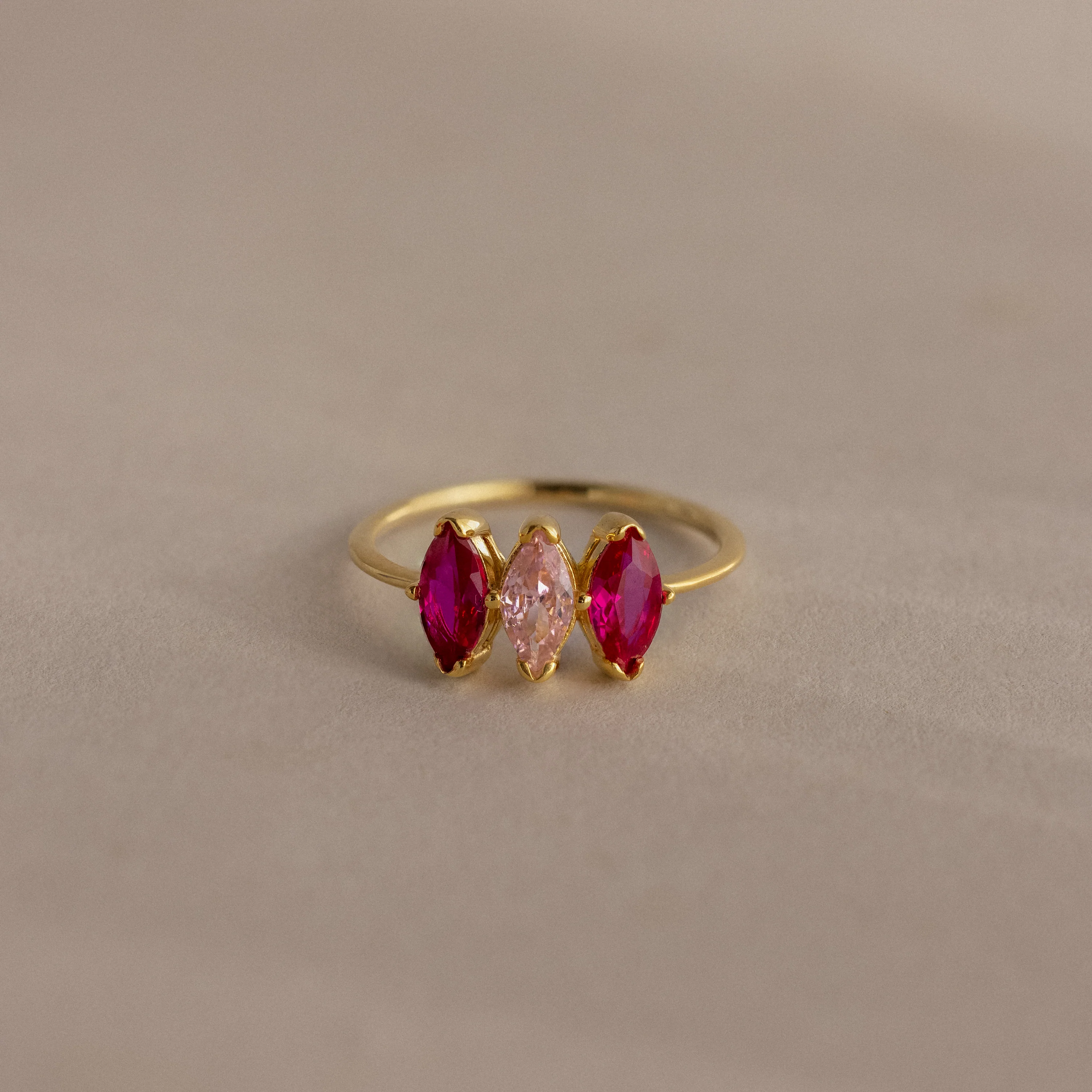 Multiple Marquise Birthstone Ring