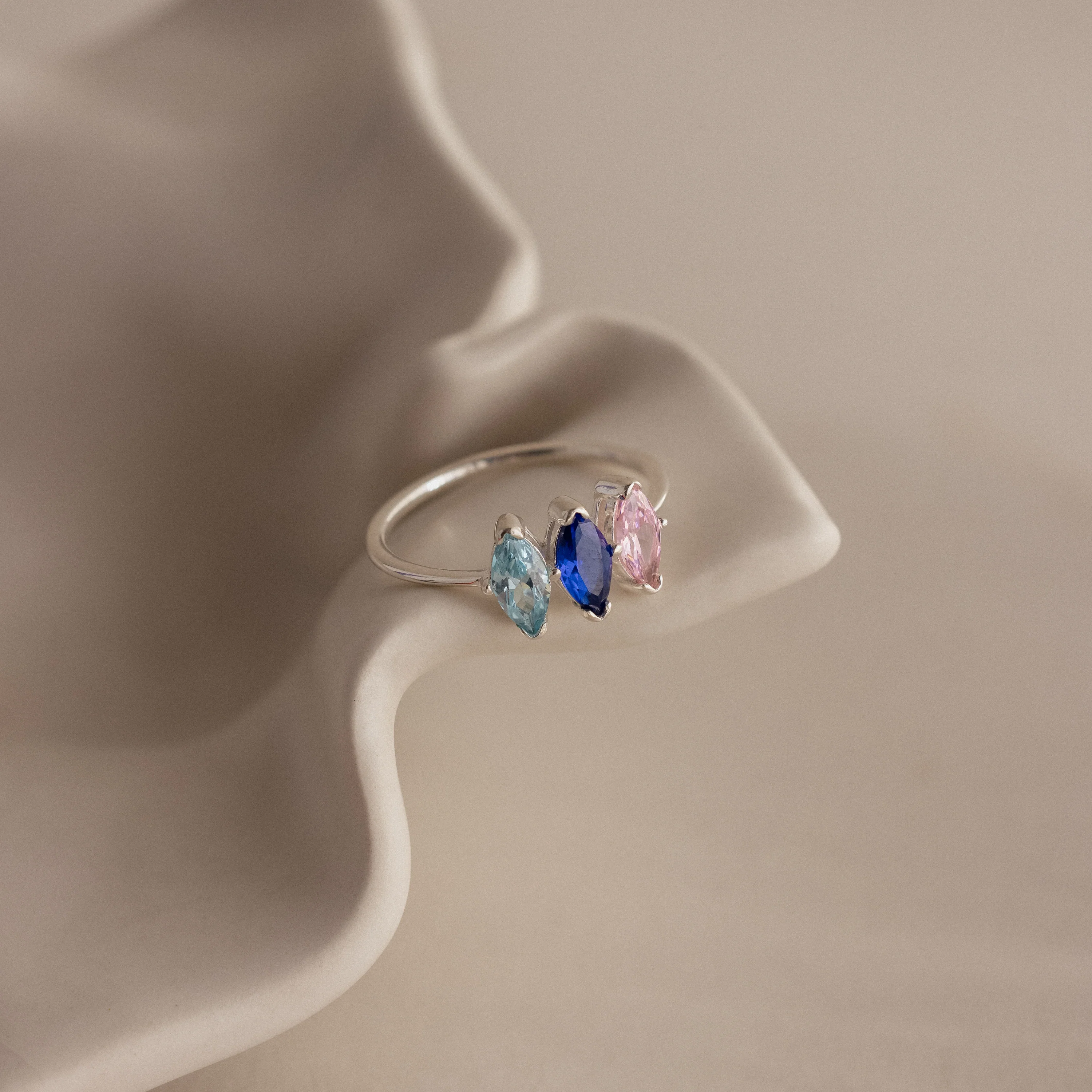 Multiple Marquise Birthstone Ring - Image 4