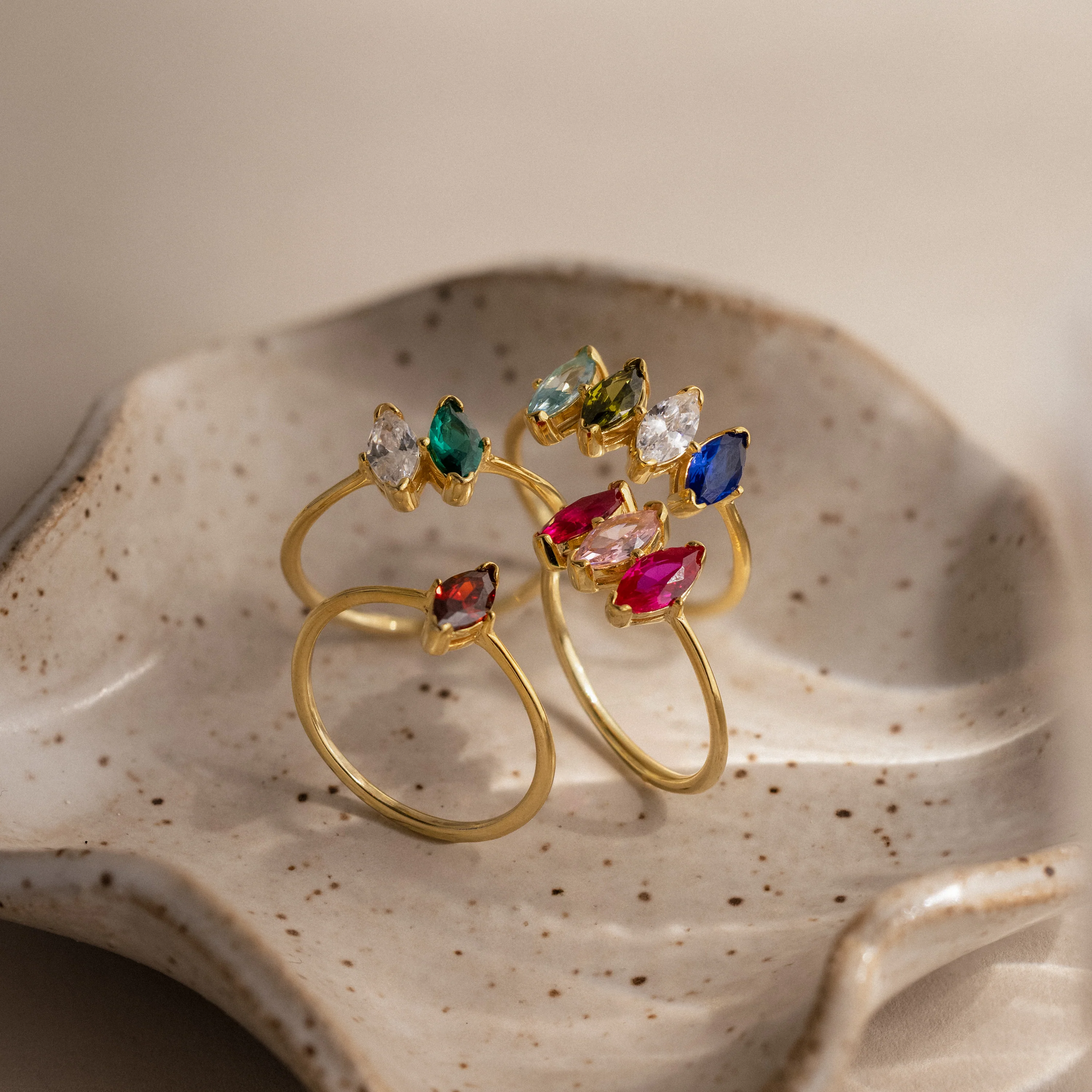 Multiple Marquise Birthstone Ring - Image 6