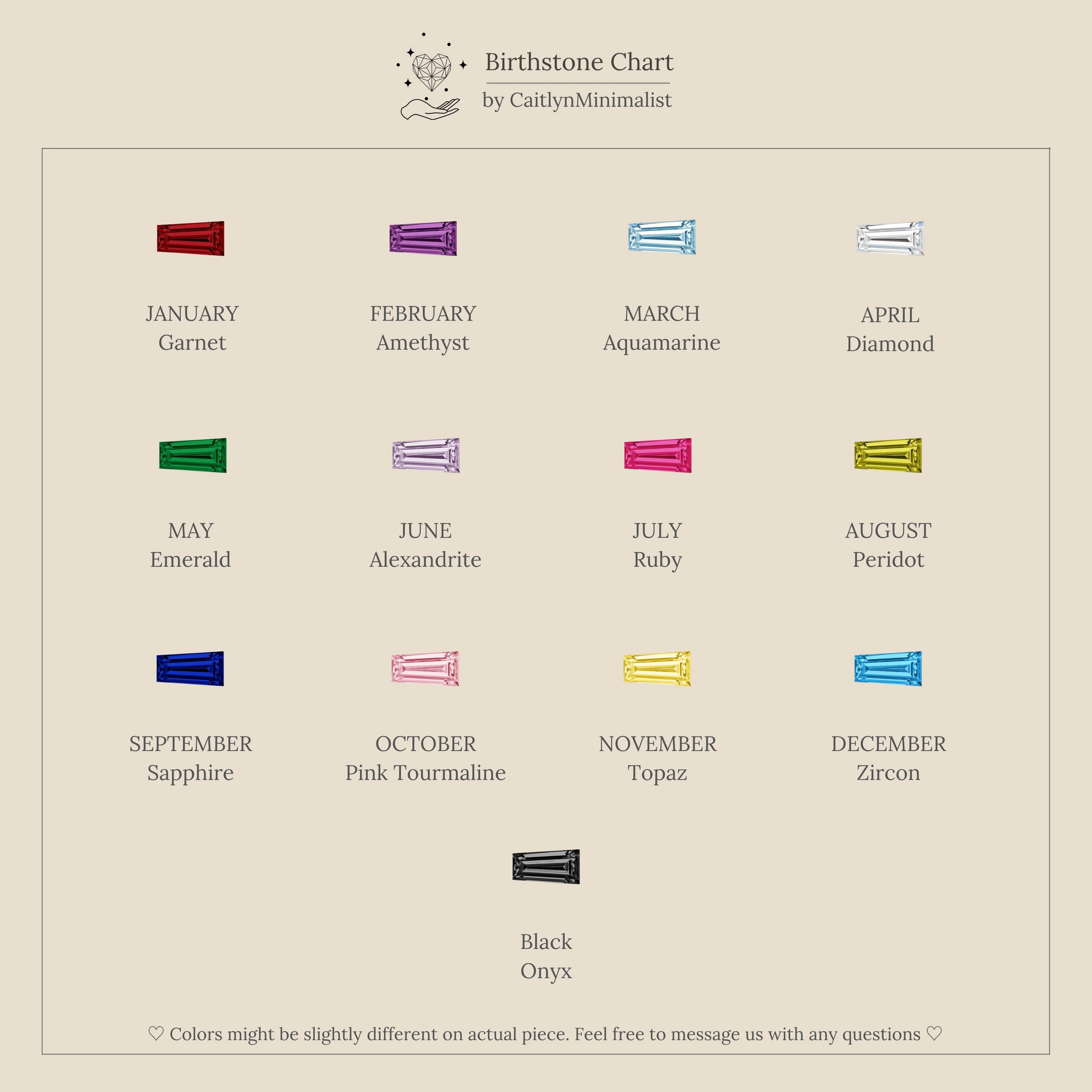Multiple Tapered Birthstone Huggies in Silver - Image 6