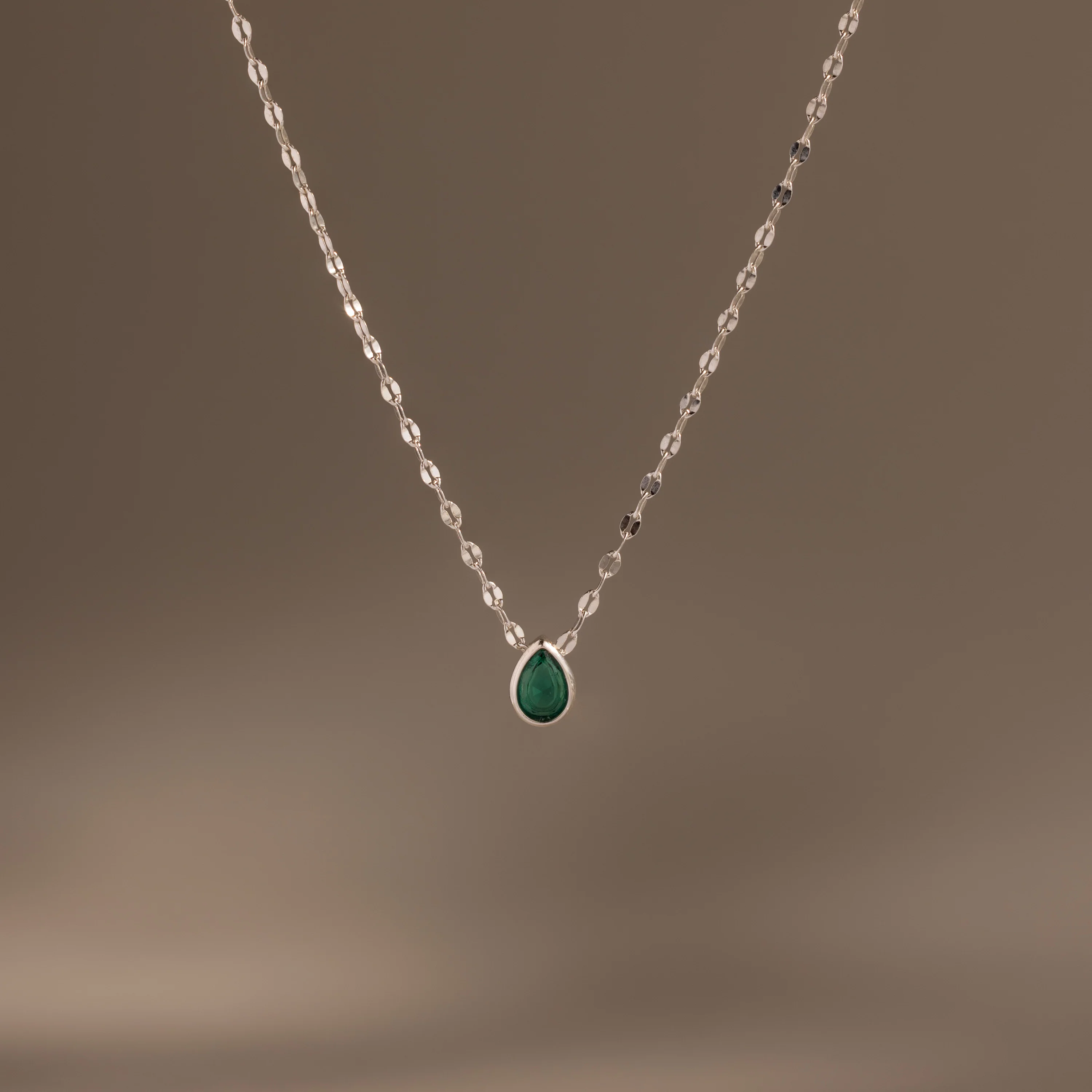 Multiple Teardrop Birthstone Necklace - Image 4