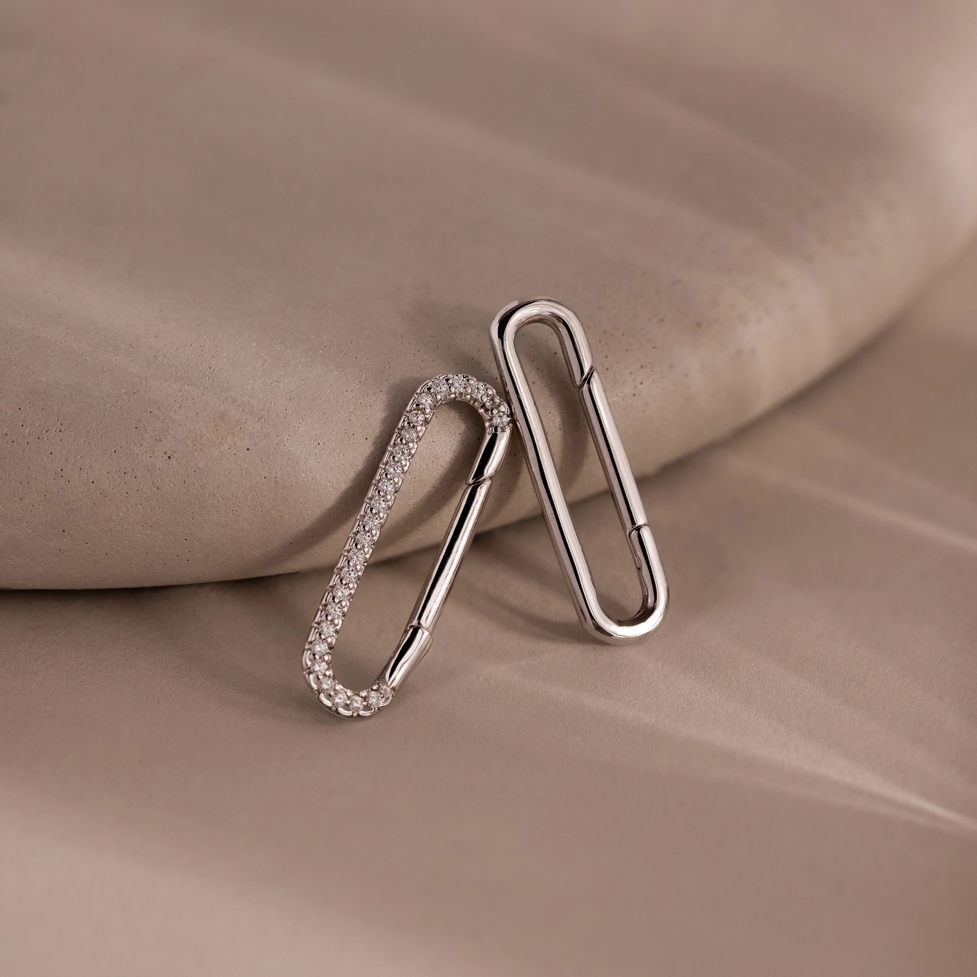 Multipurpose Pave Link Clasp Set