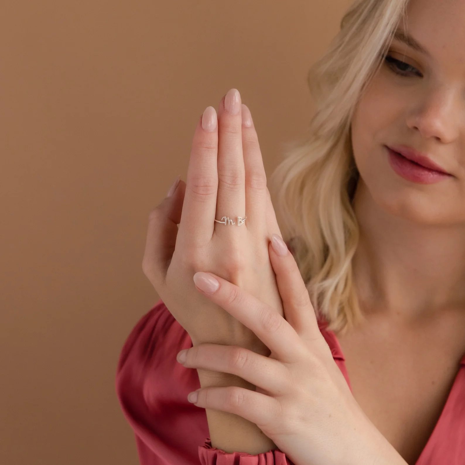 Nella Duo Initial Ring - Image 4