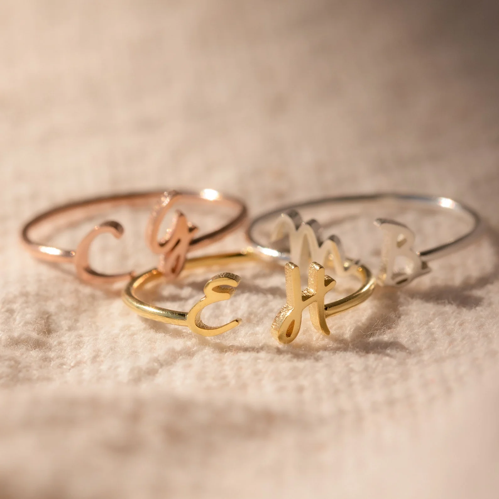 Nella Duo Initial Ring - Image 5