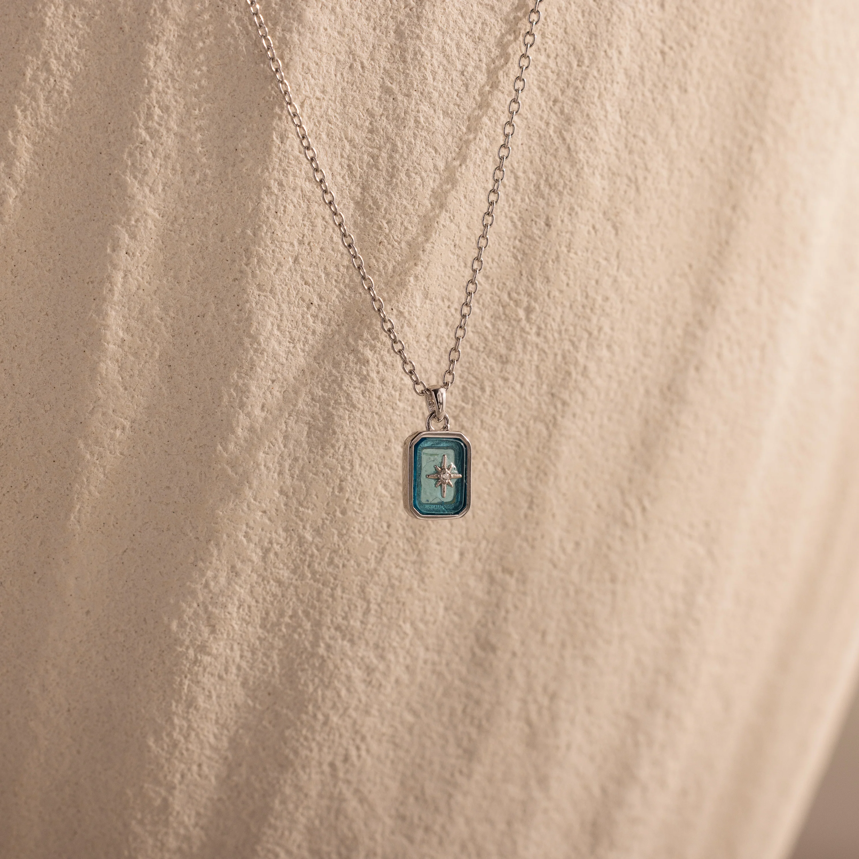 North Star Blue Zircon Necklace - Image 4