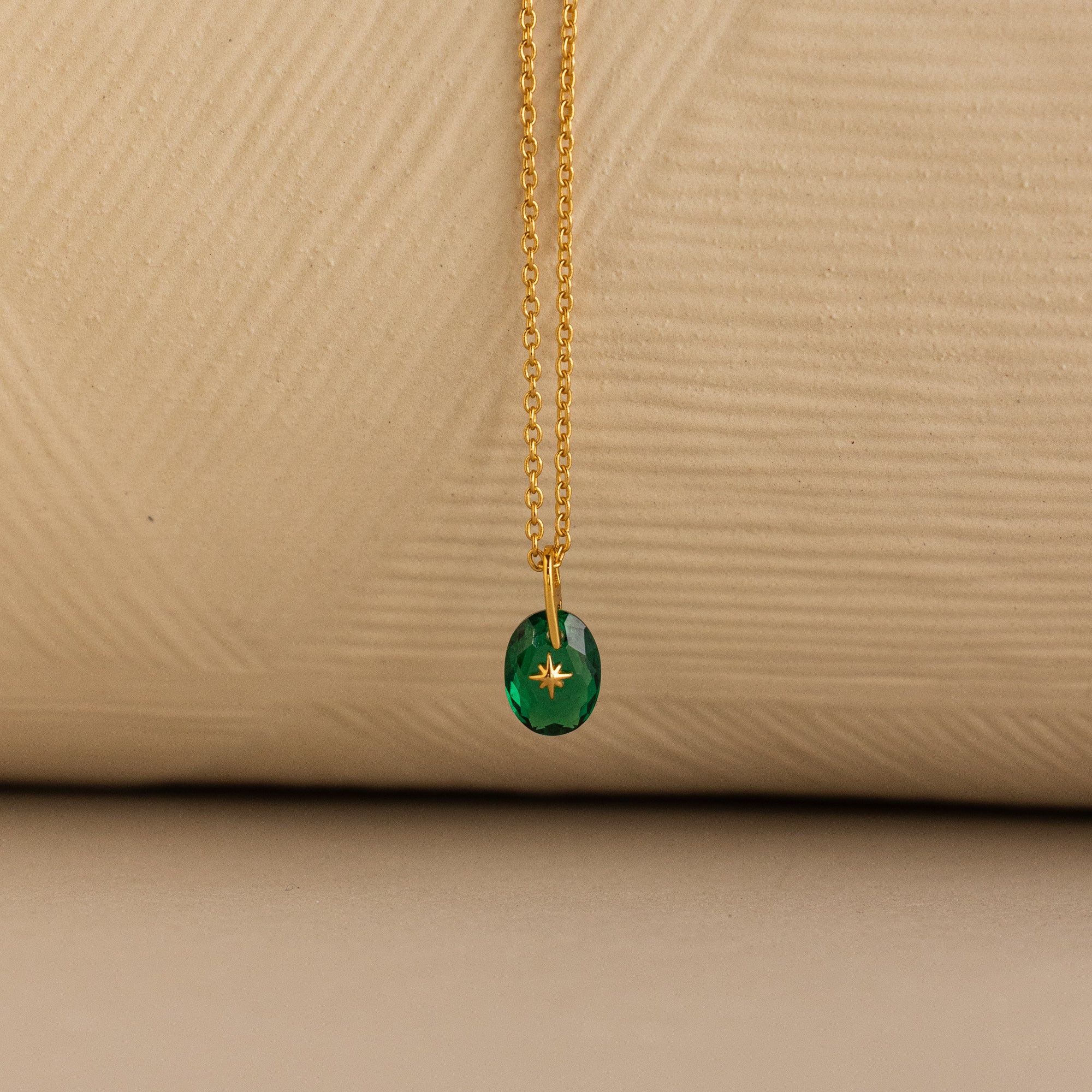 North Star Birthstone Signet Necklace - Image 8