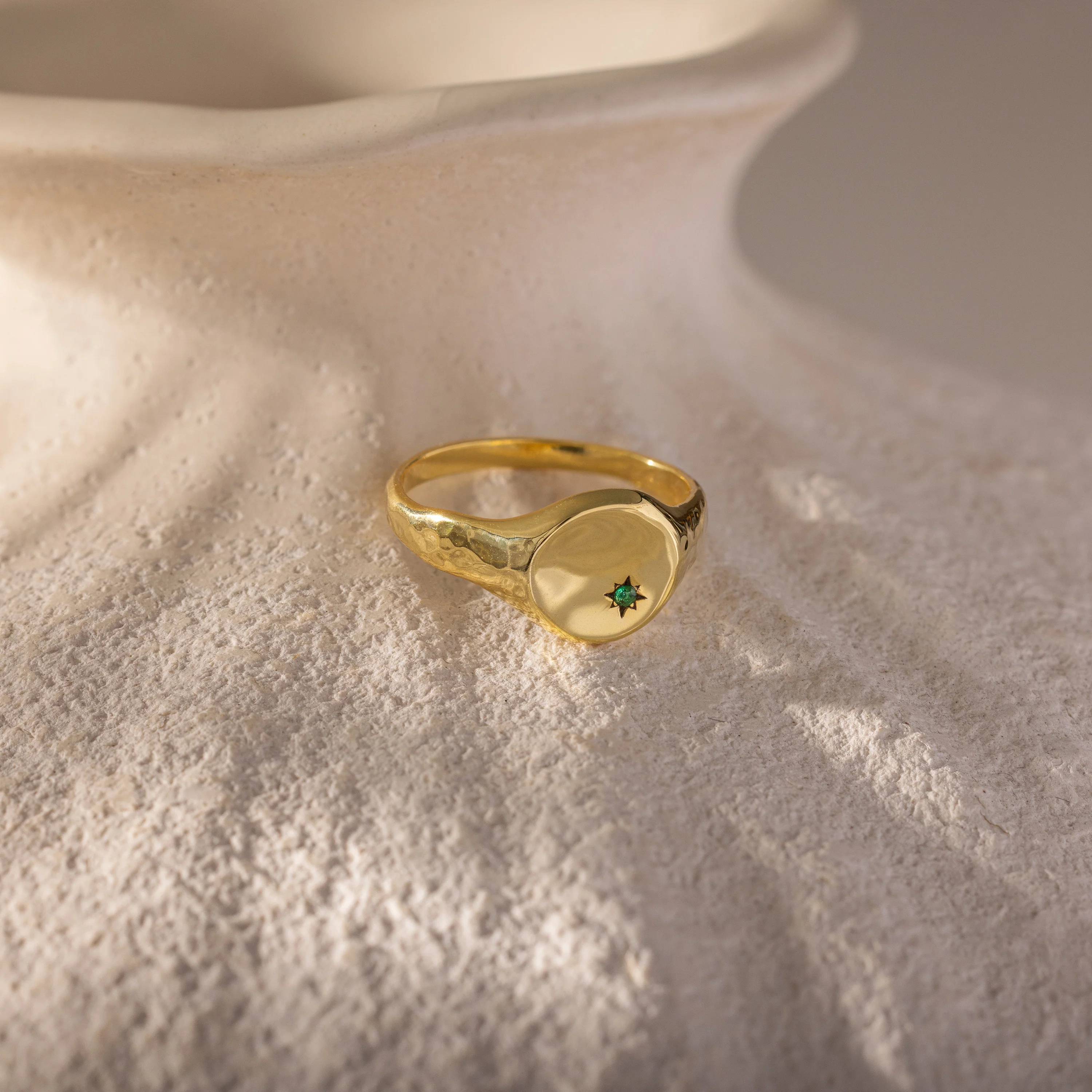 North Star Emerald Signet Ring - Image 5
