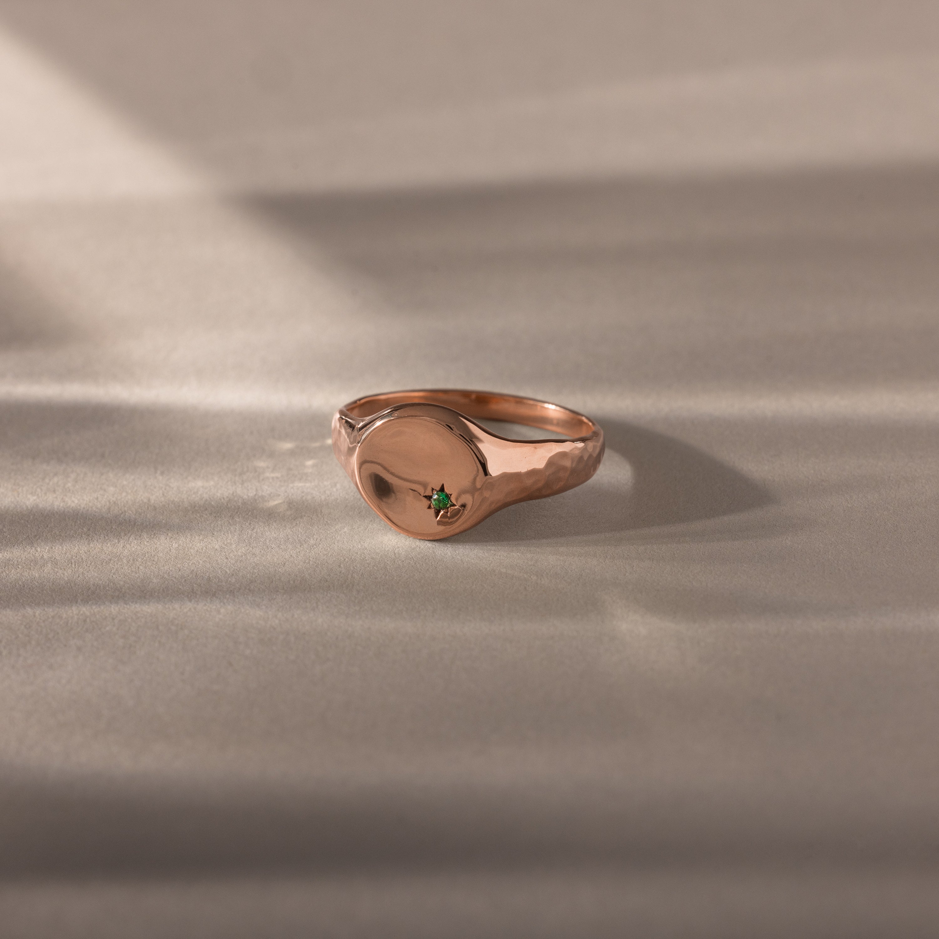 North Star Emerald Signet Ring - Image 7