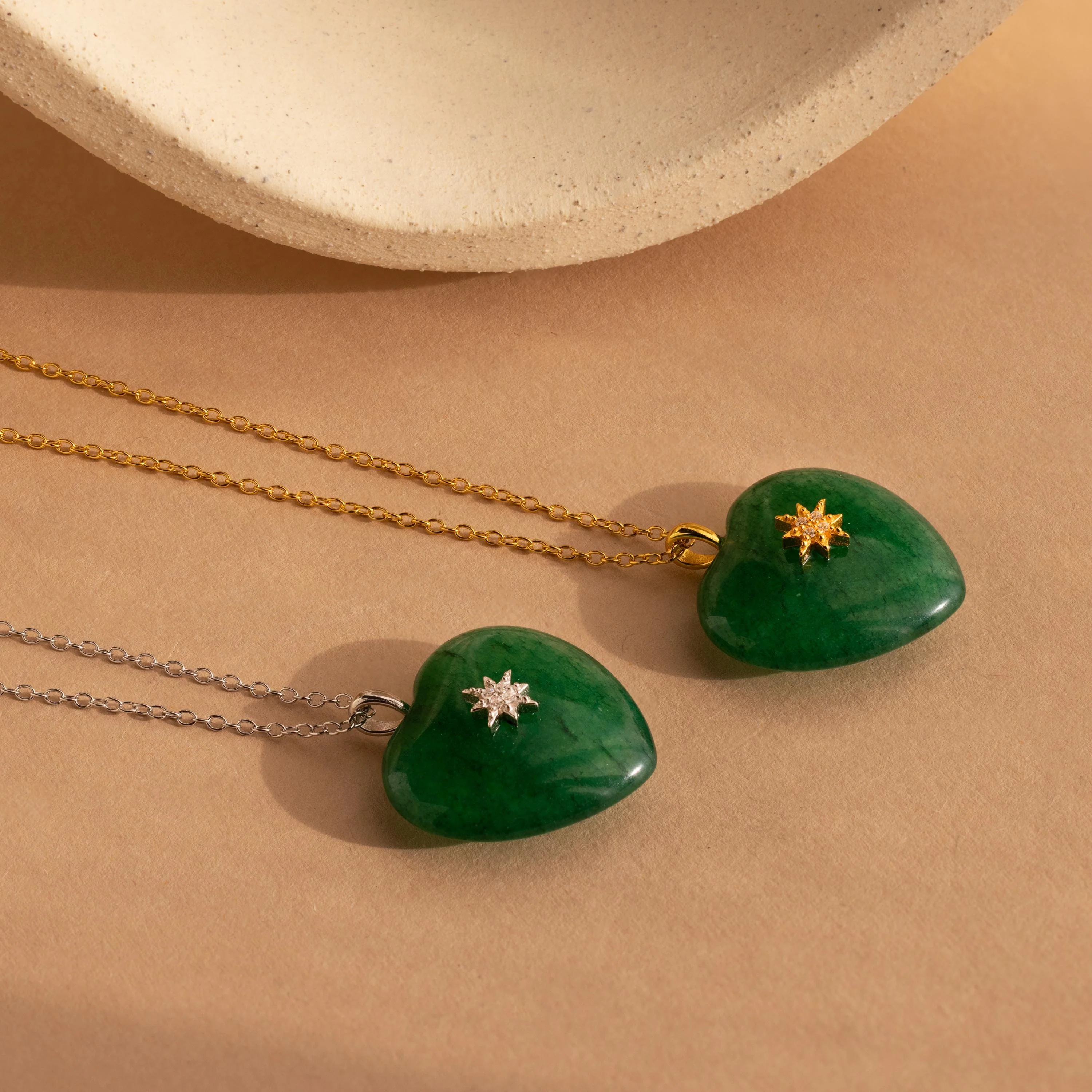 North Star Jade Heart Necklace - Image 7