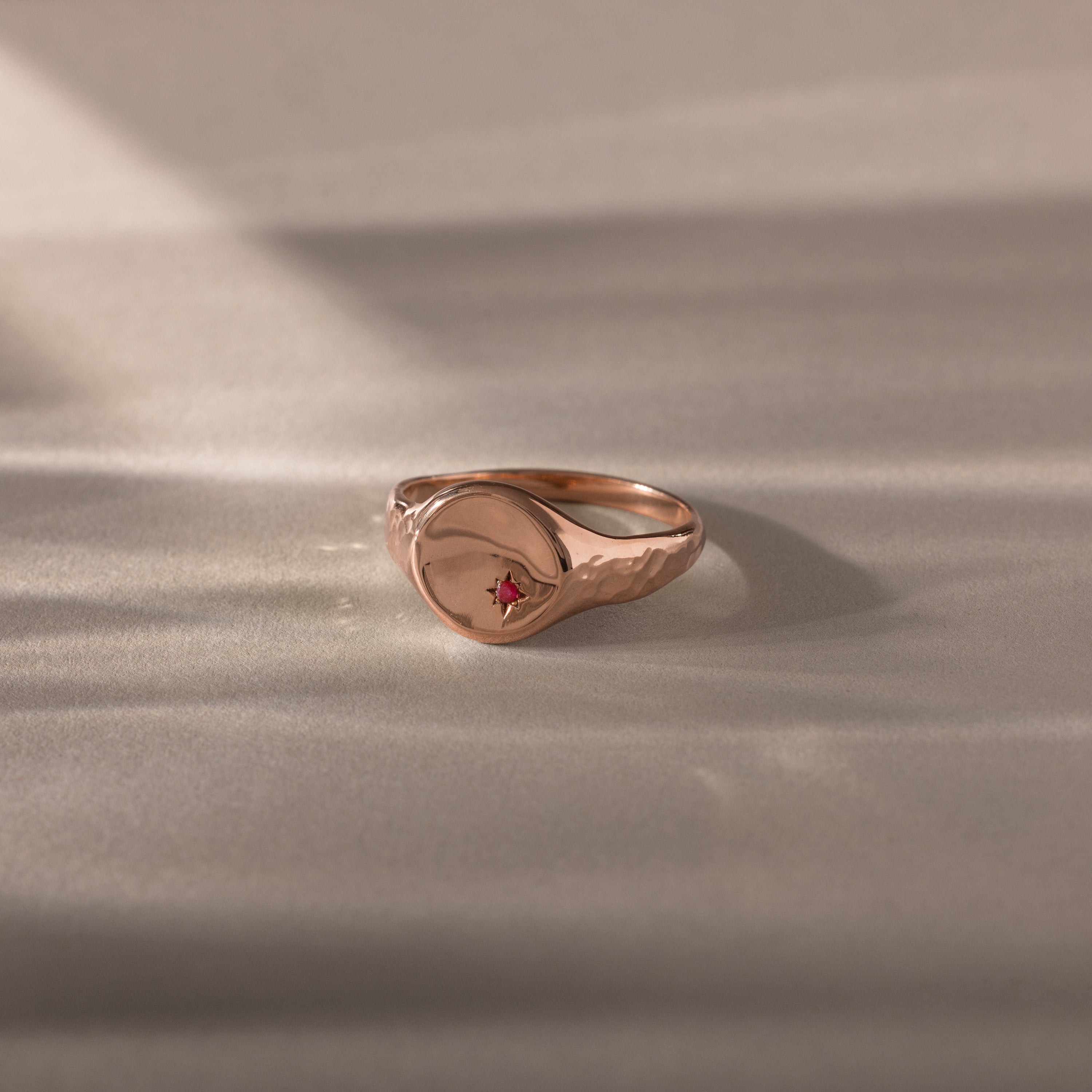 North Star Ruby Signet Ring - Image 7