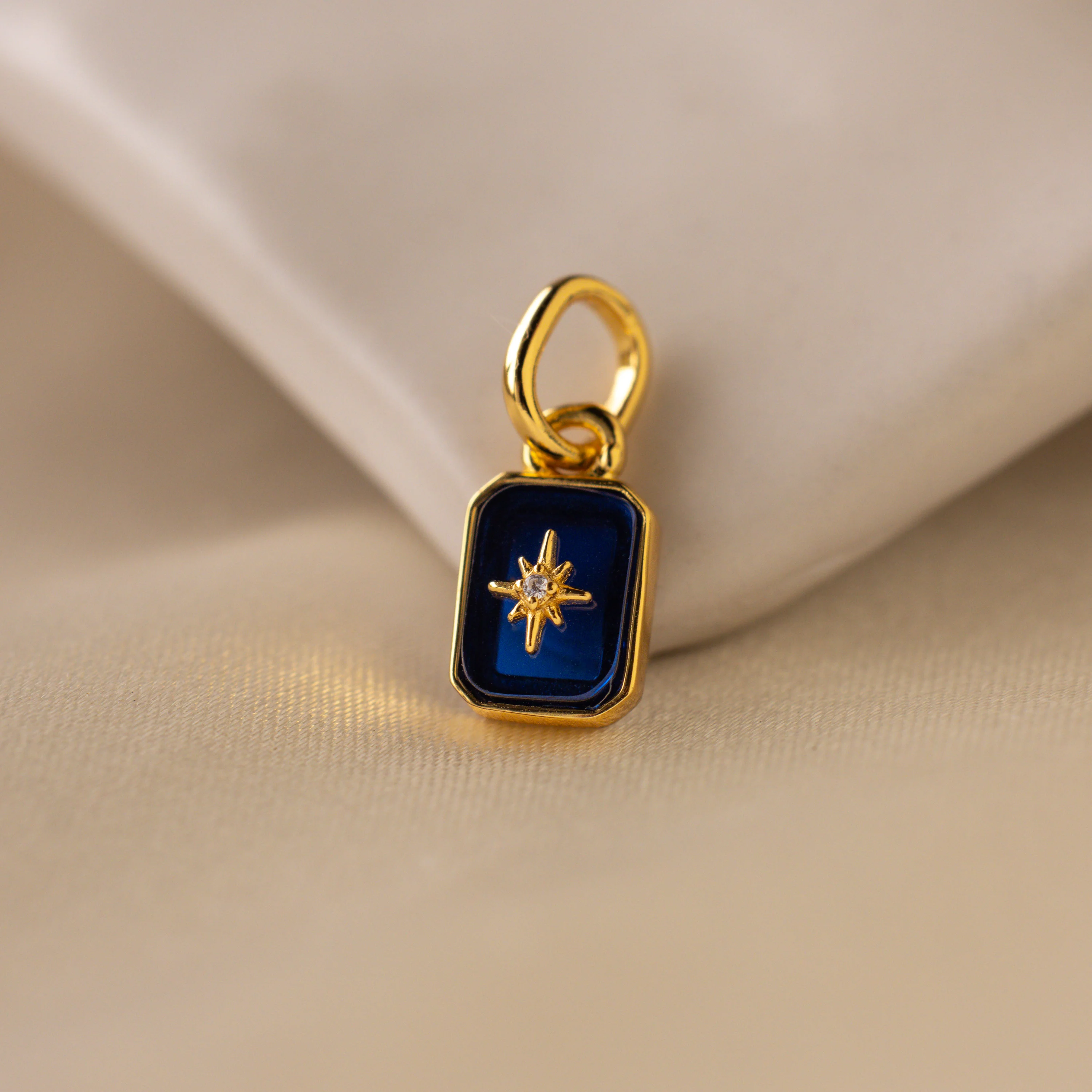 North Star Sapphire Charm