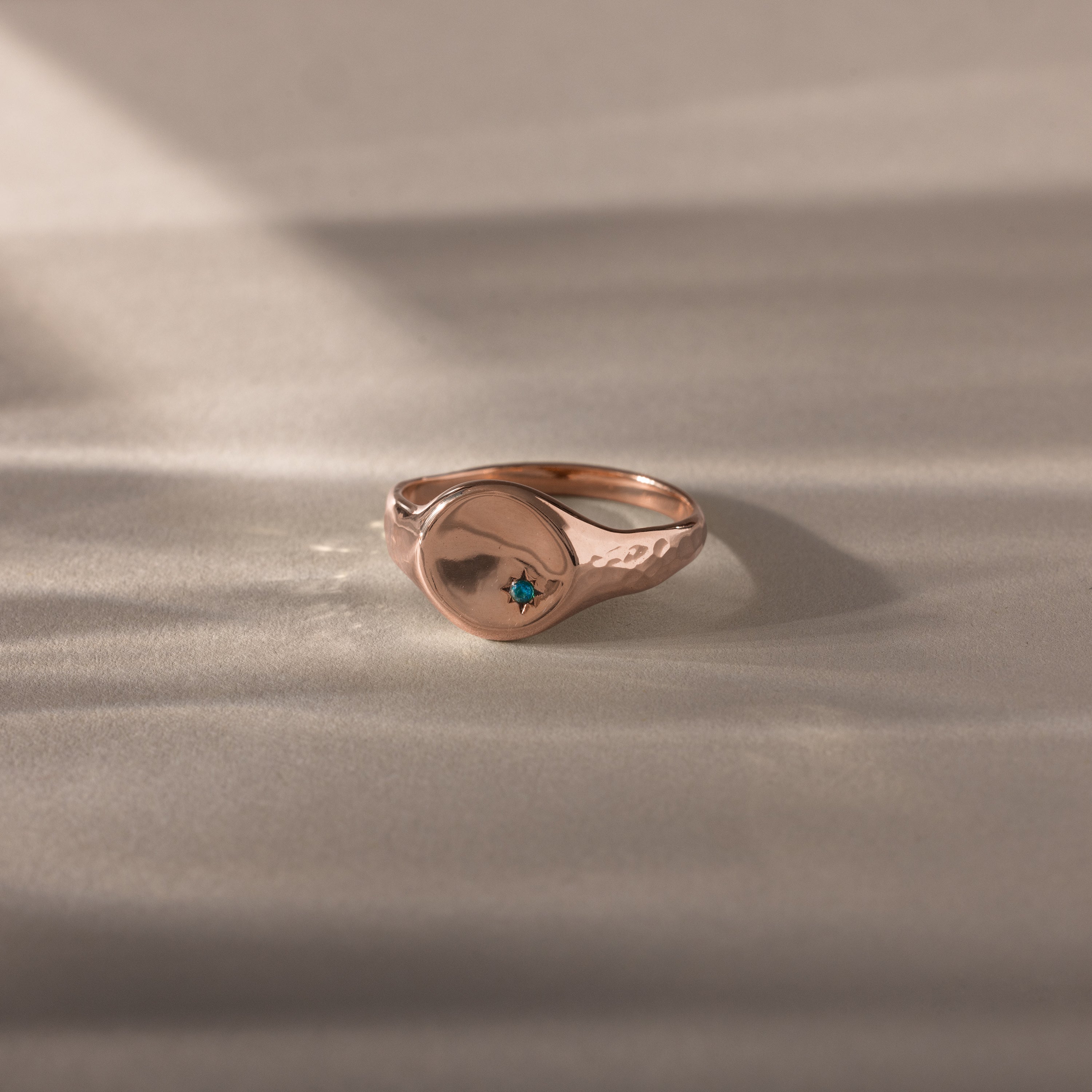 North Star Zircon Signet Ring - Image 5