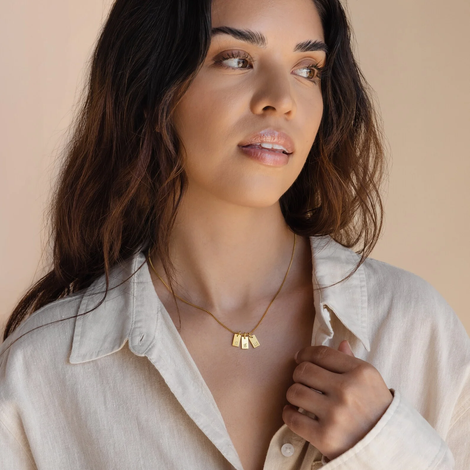 Old English Mini Tag Necklace - Image 6