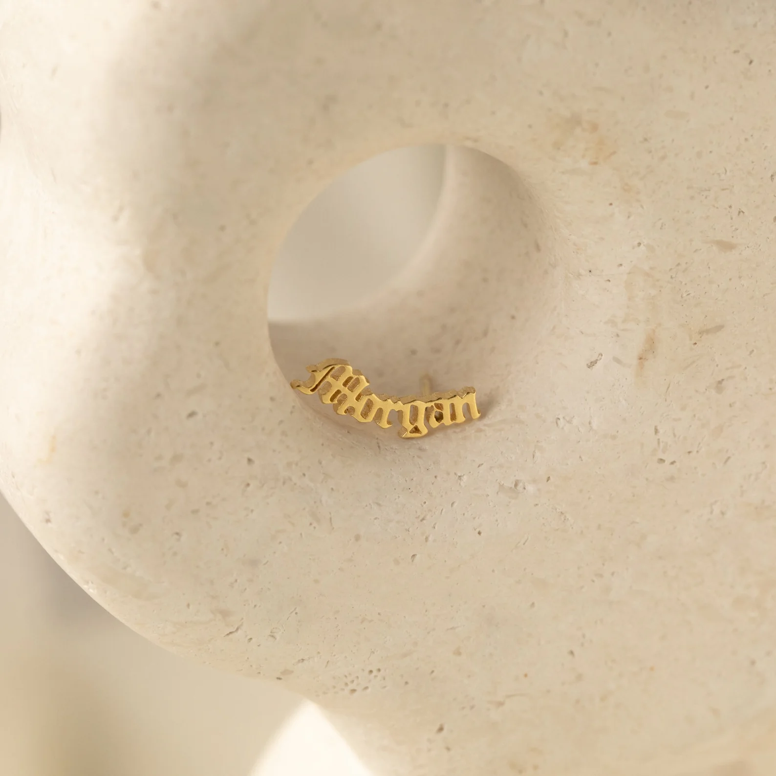 Old English Name Earrings - Image 2