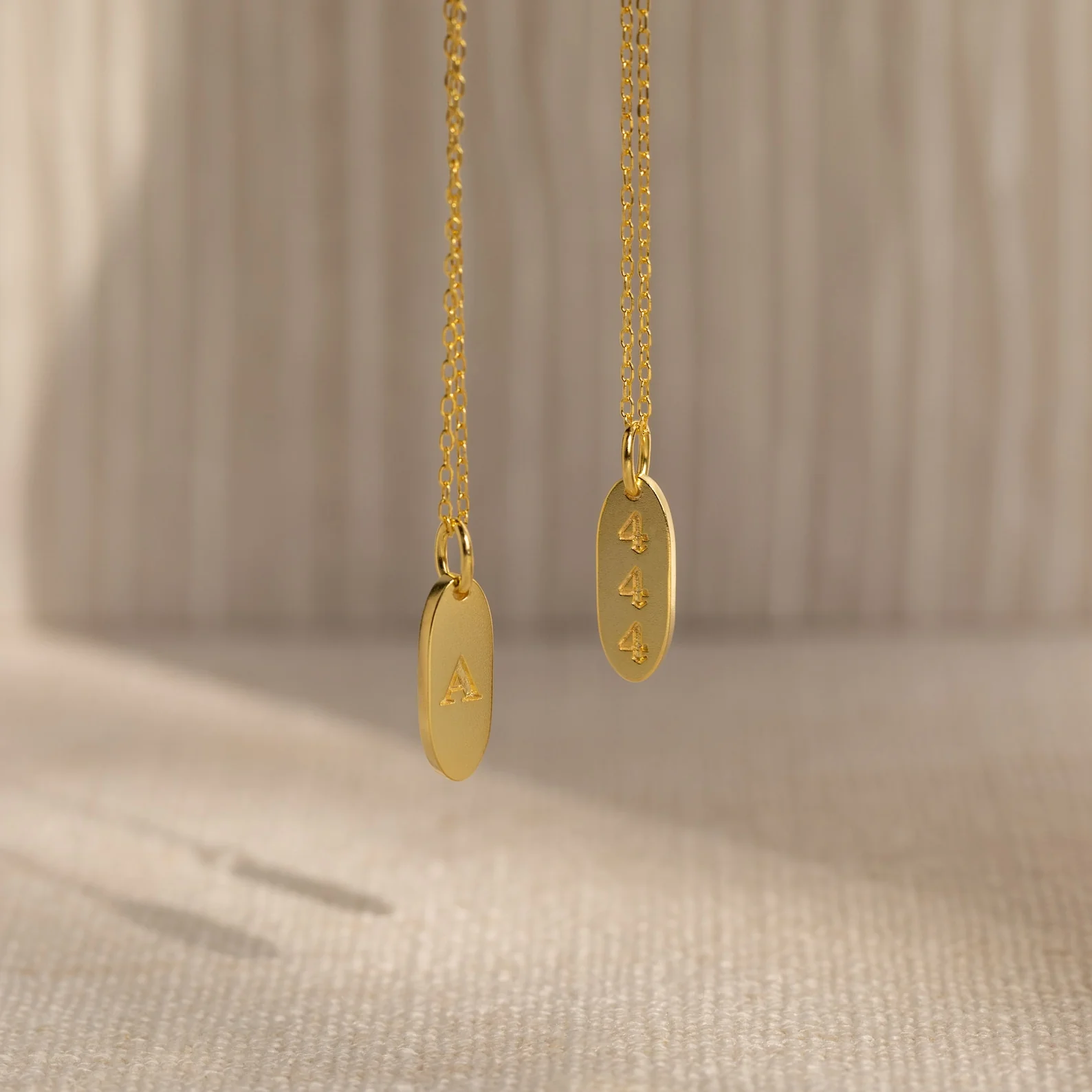 Old English Oval Tag Necklace - Image 7
