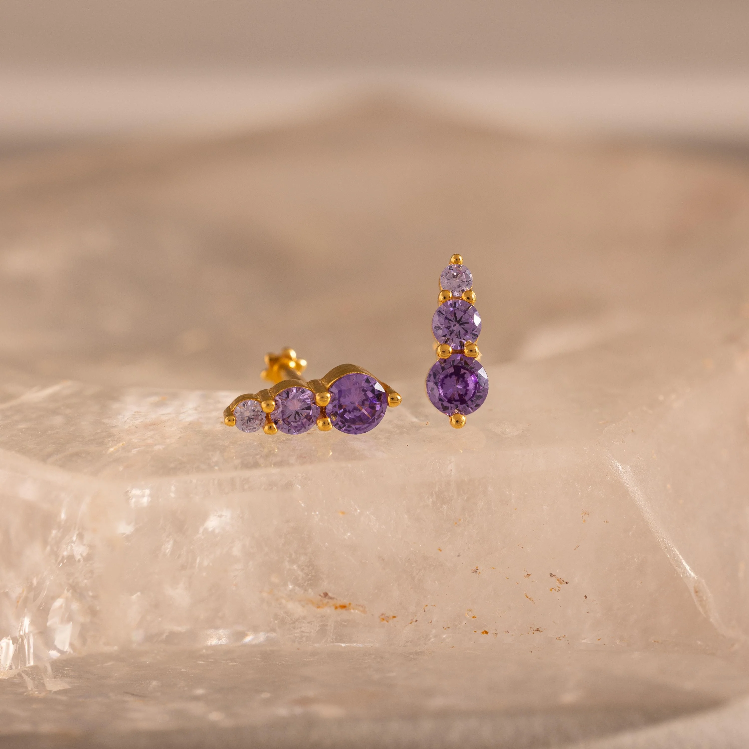 Ombre Birthstone Flatback Studs - Image 3