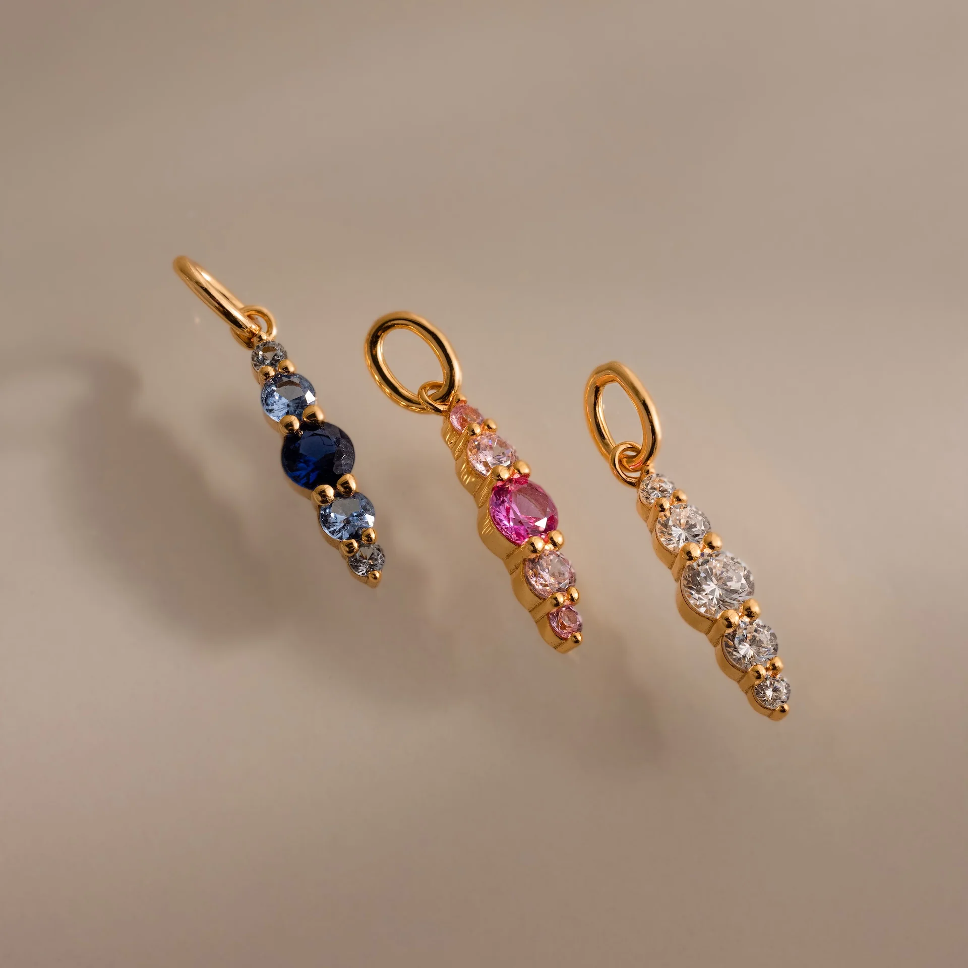 Ombre Lace Birthstone Charm