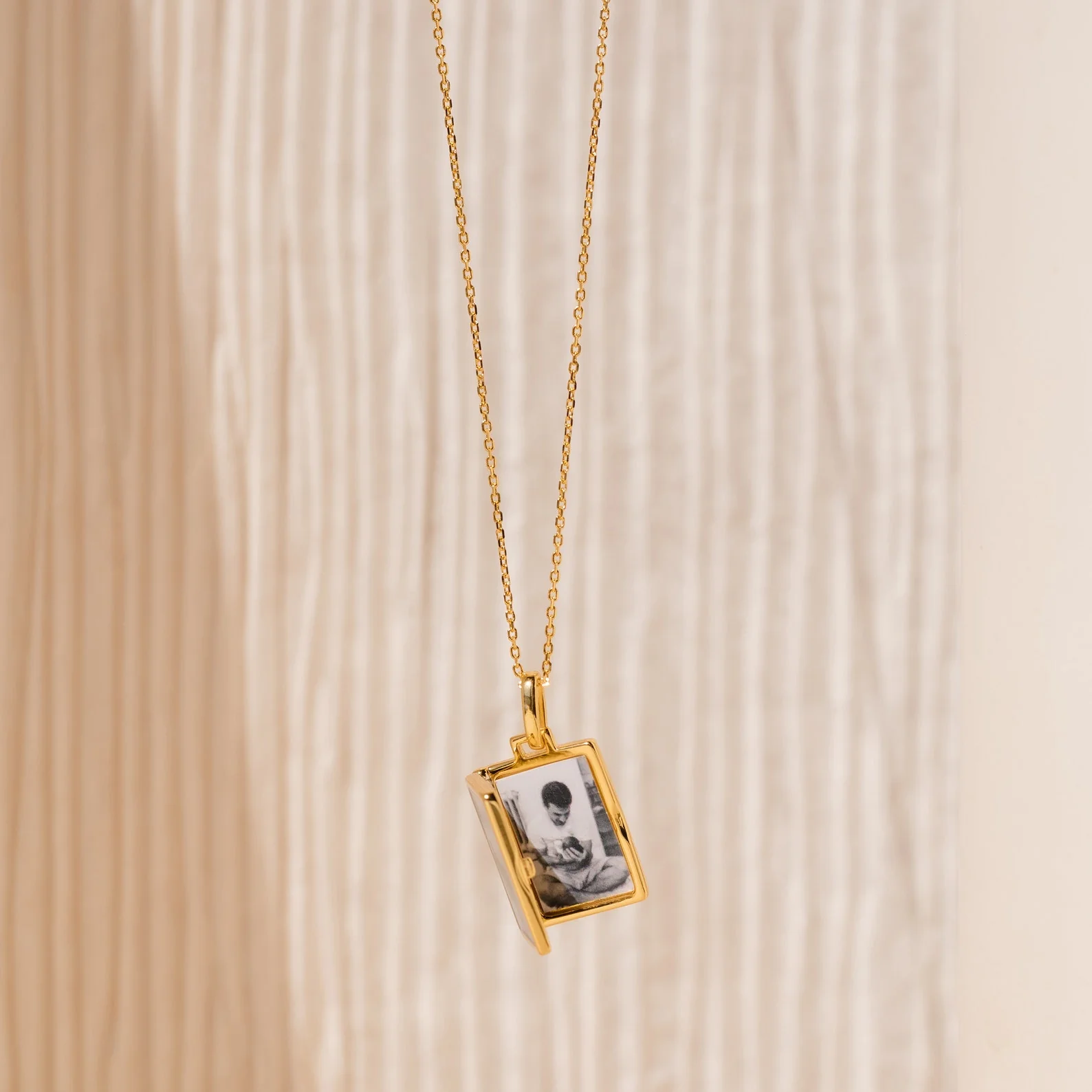 Onyx Locket Necklace - Image 3