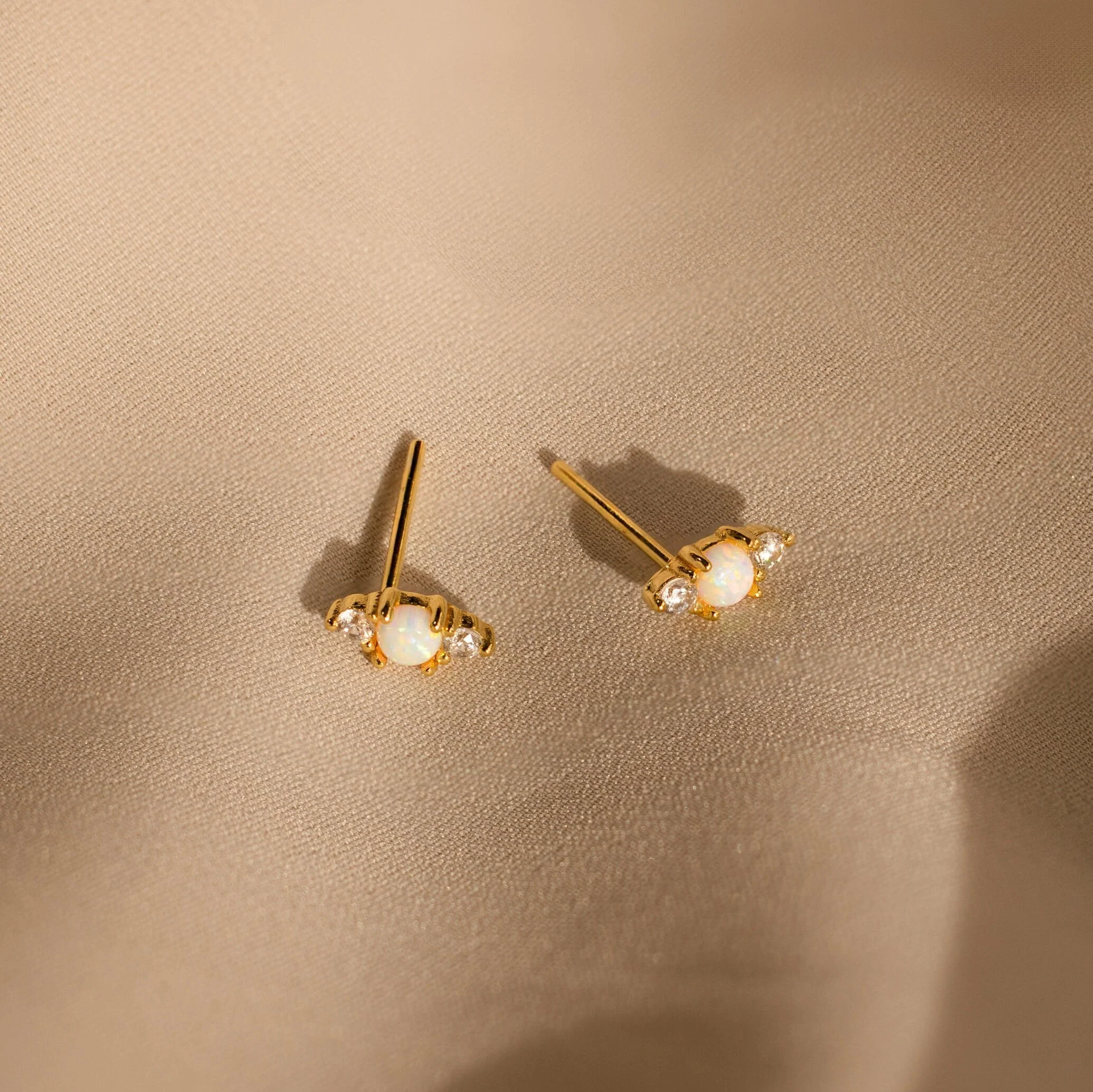 Opal and Diamond Studs - Image 7