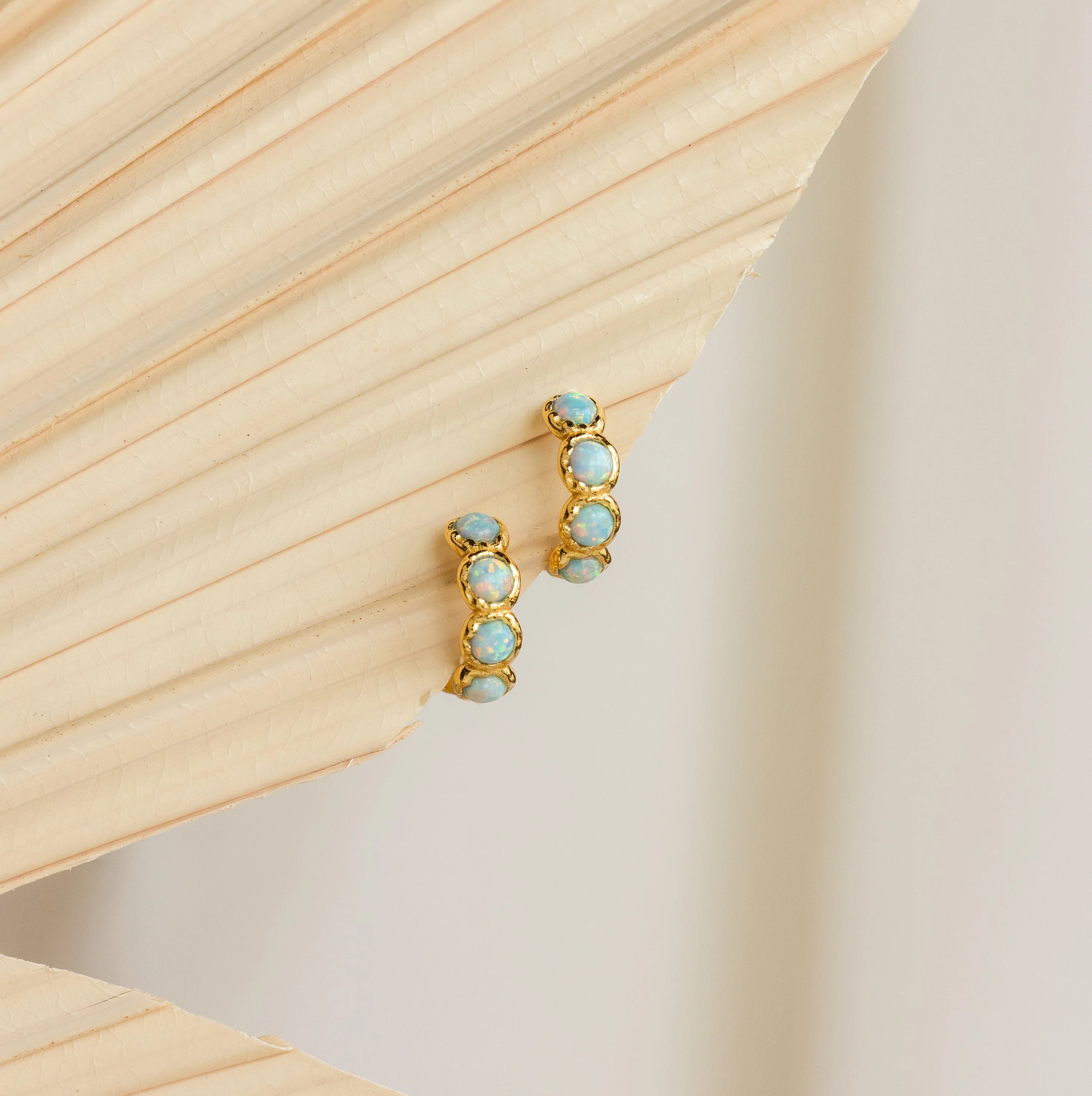 Opal Bezel Huggies - Image 7