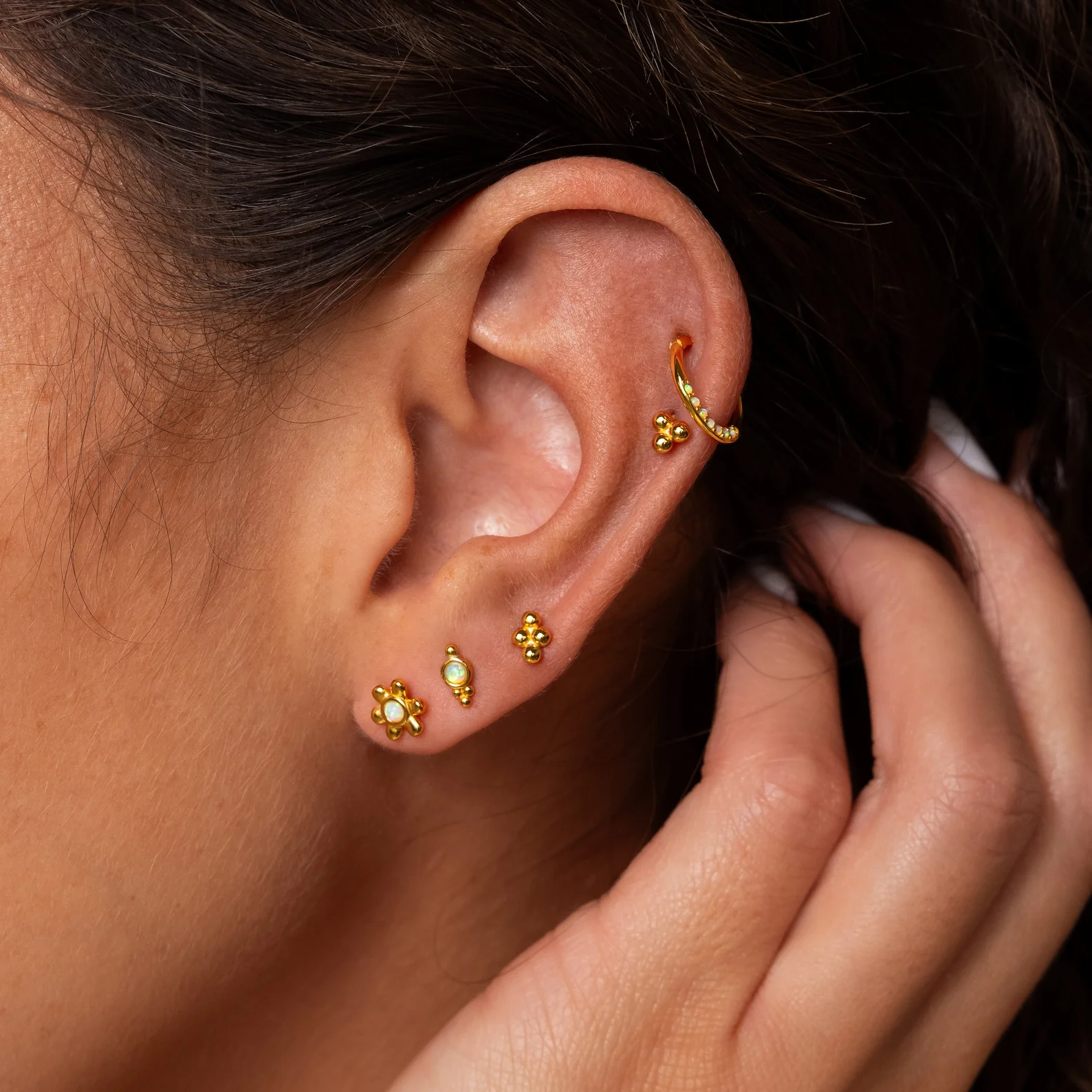 Opal Cartilage Huggies - Image 6