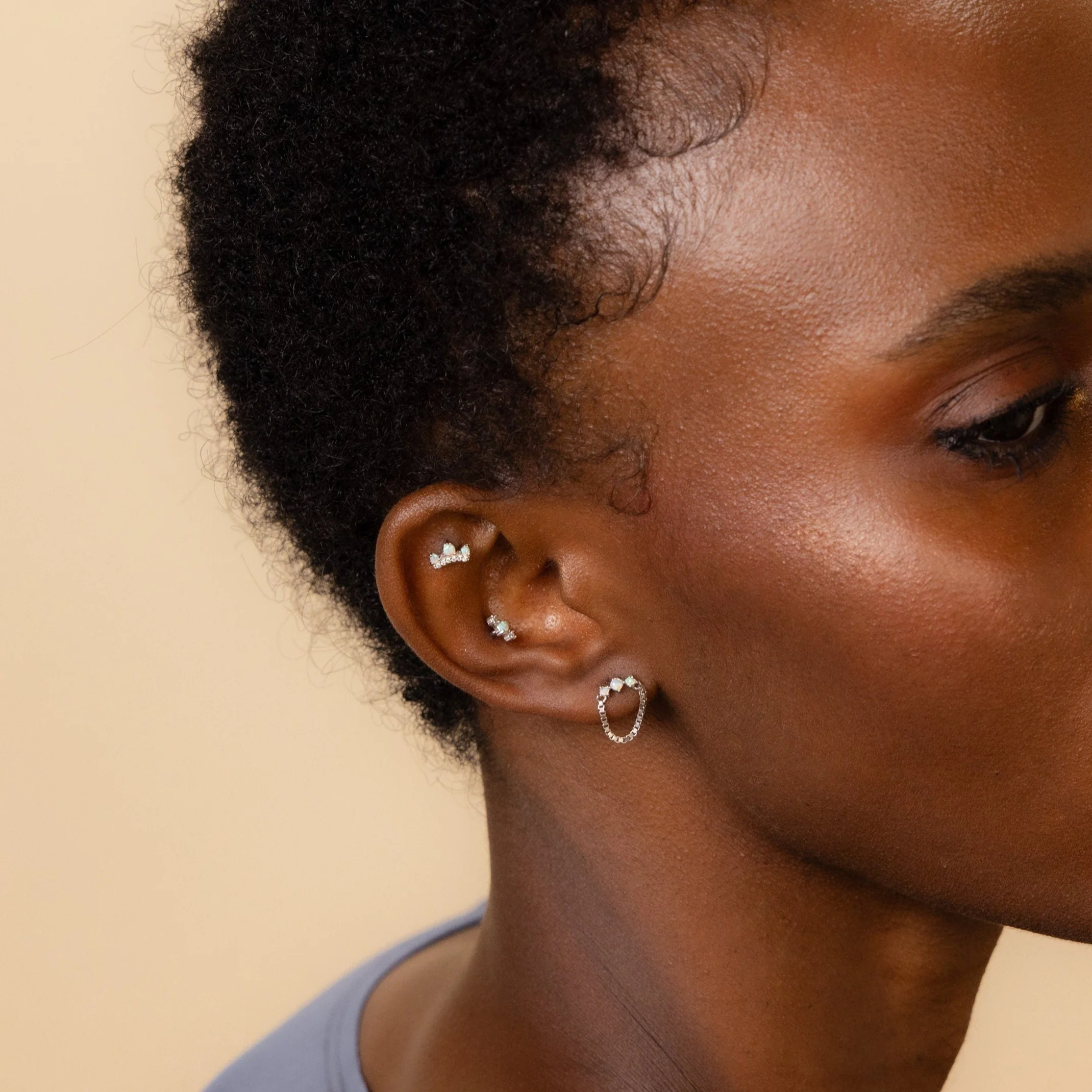 Opal Cartilage Studs Set - Image 4