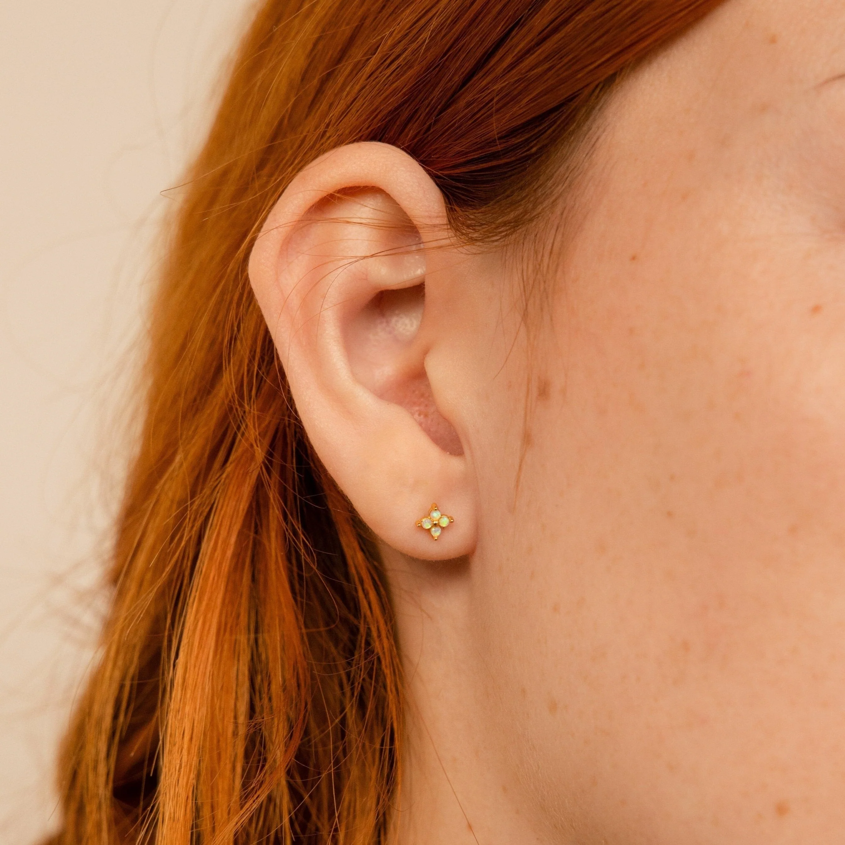 Dainty Opal Stud Earrings Set - Image 10