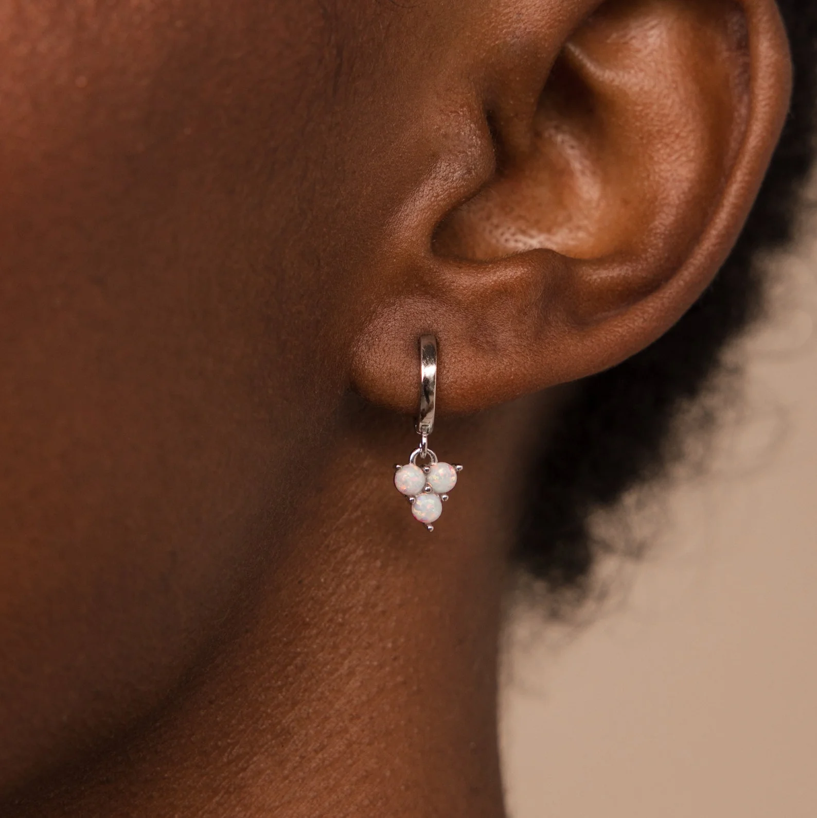 Opal Cluster Huggies - Image 4