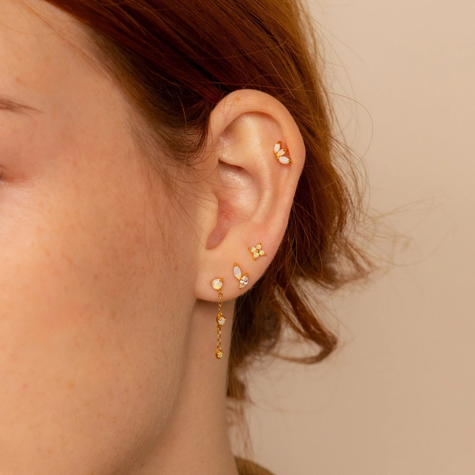 Opal & Diamond Marquise Studs - Image 6