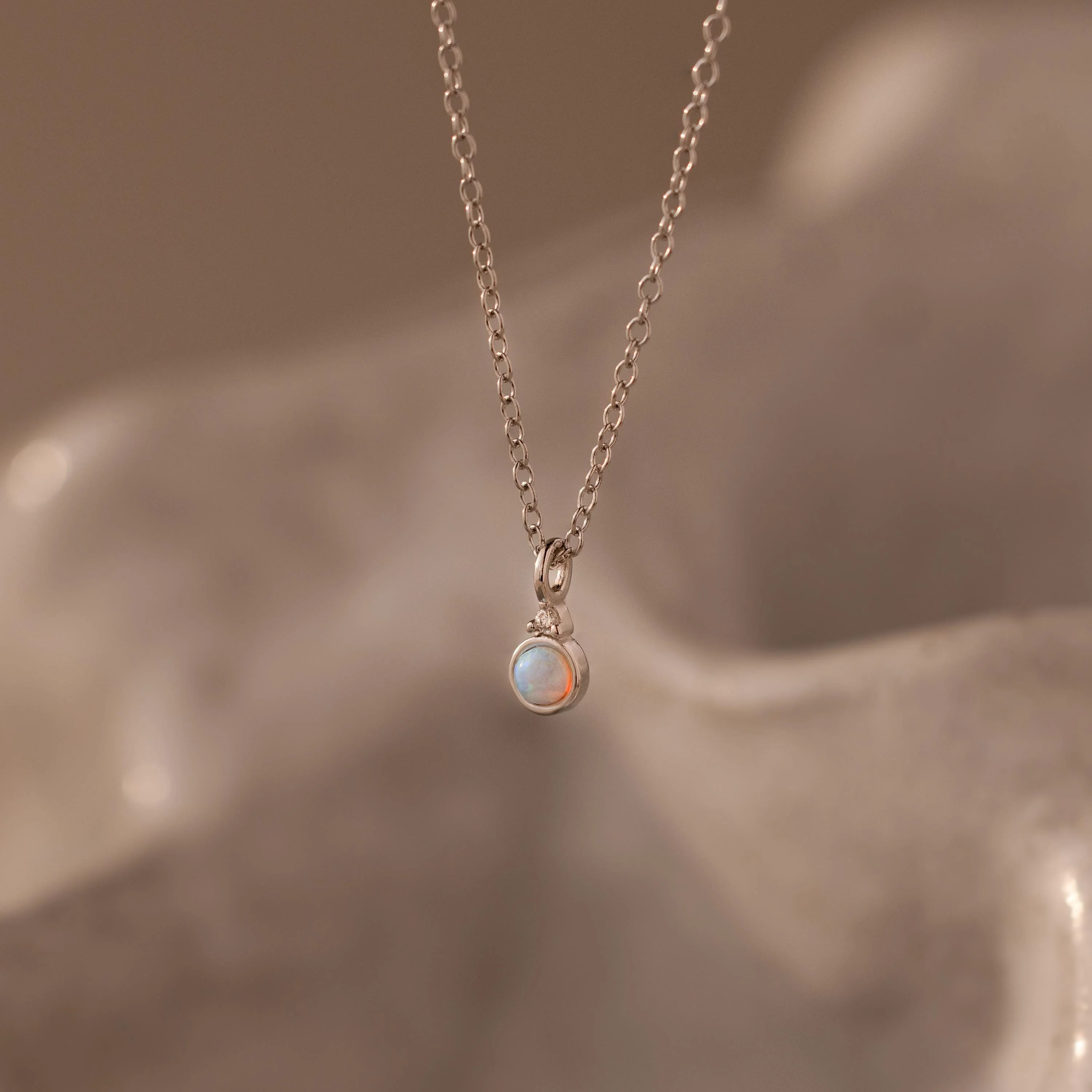 Opal Diamond Necklace - Image 2