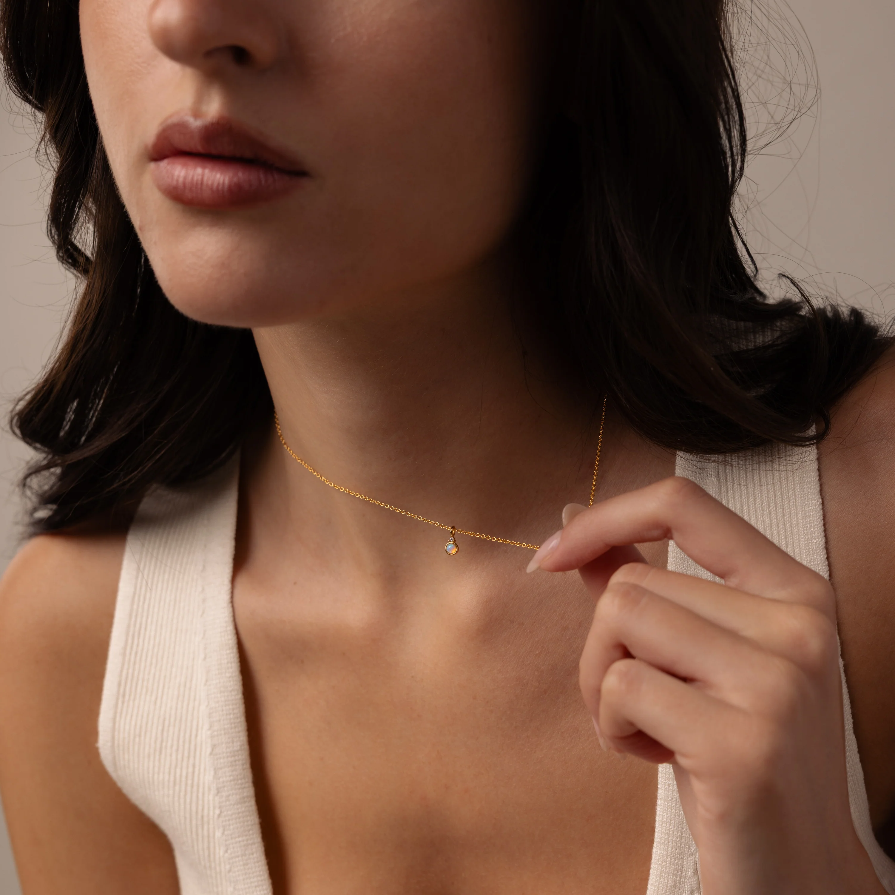 Opal Diamond Necklace - Image 9
