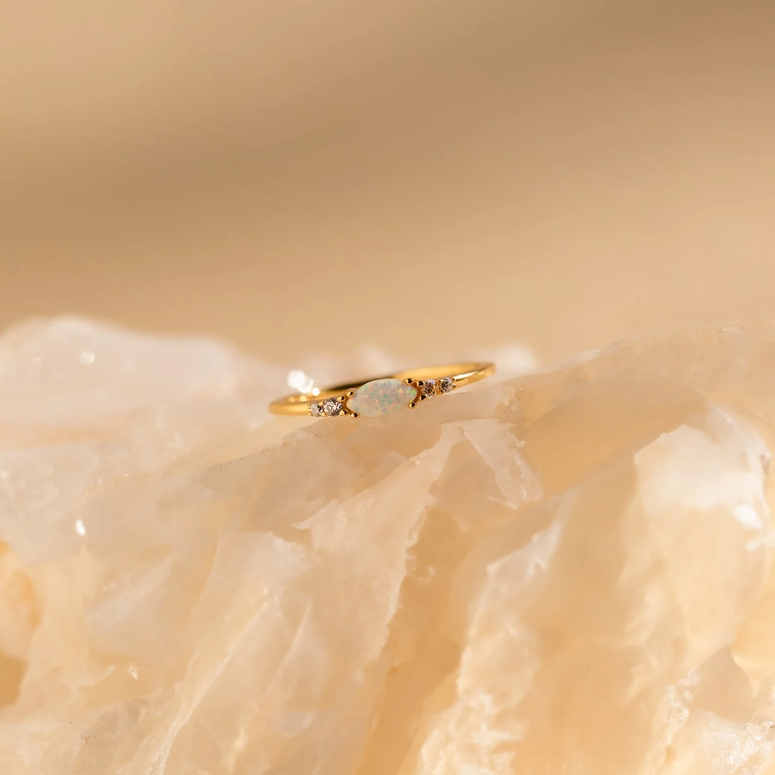 Marquise Opal Diamond Ring - Image 3