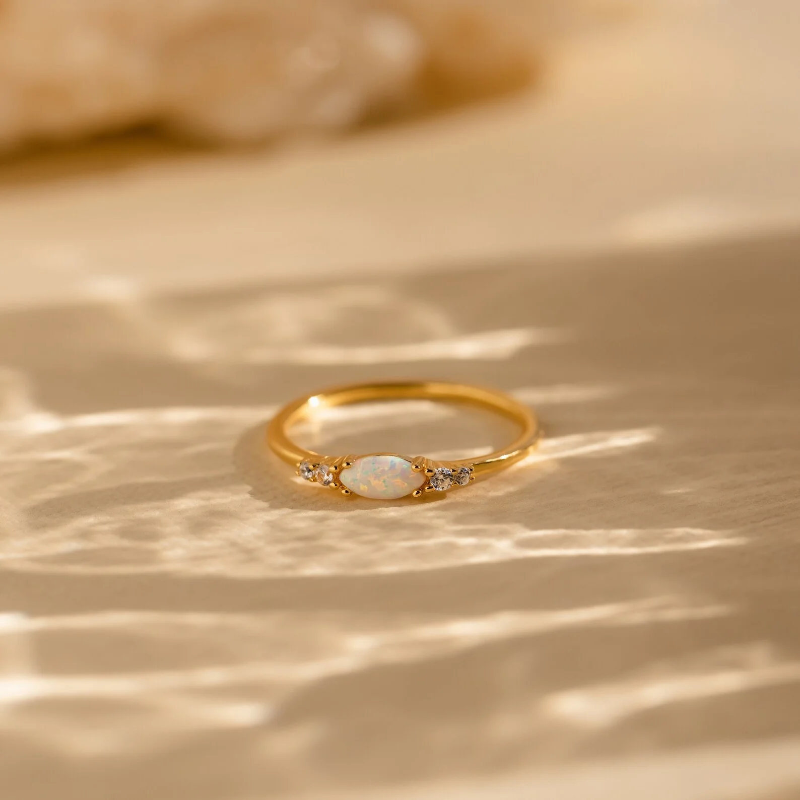 Marquise Opal Diamond Ring - Image 5