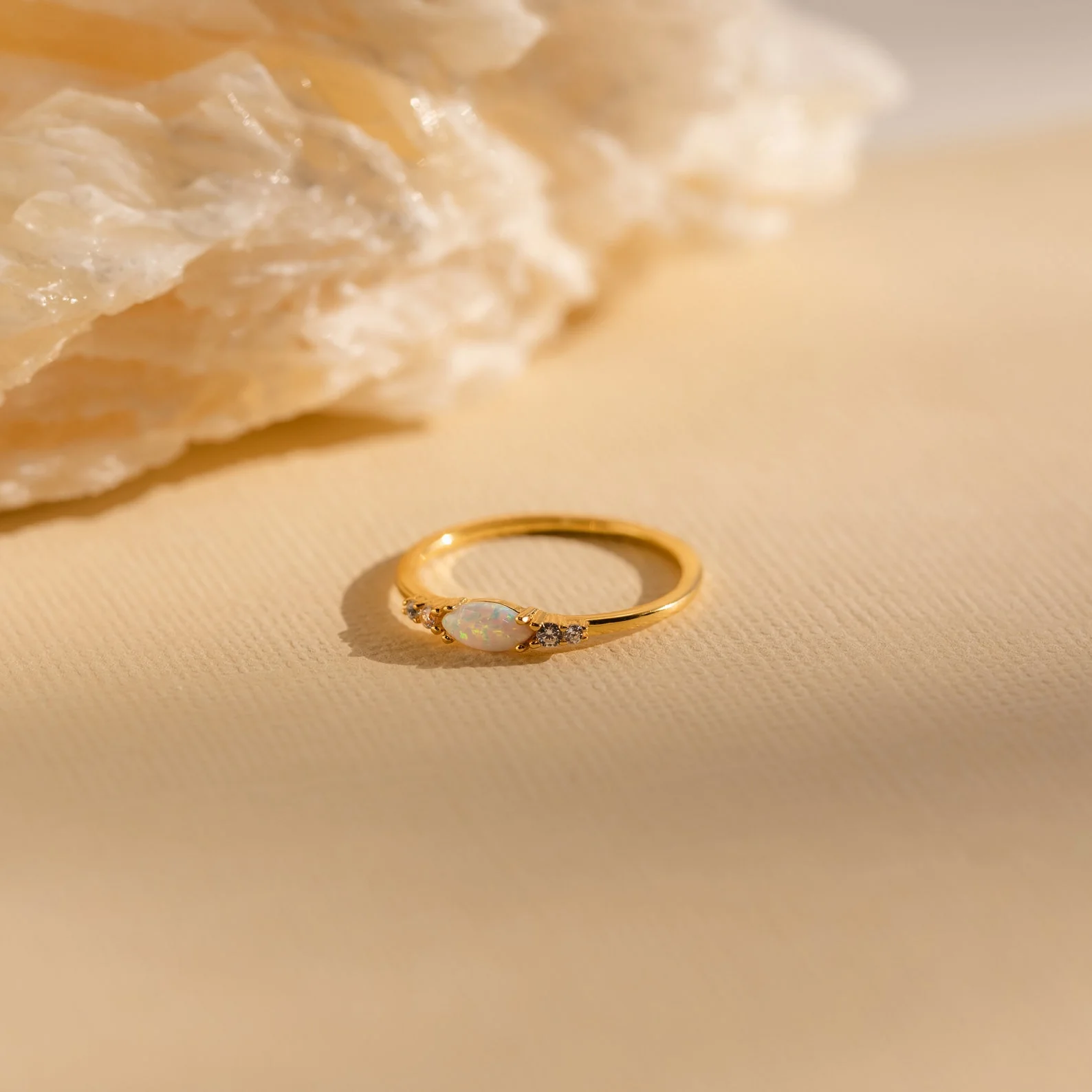 Marquise Opal Diamond Ring - Image 7