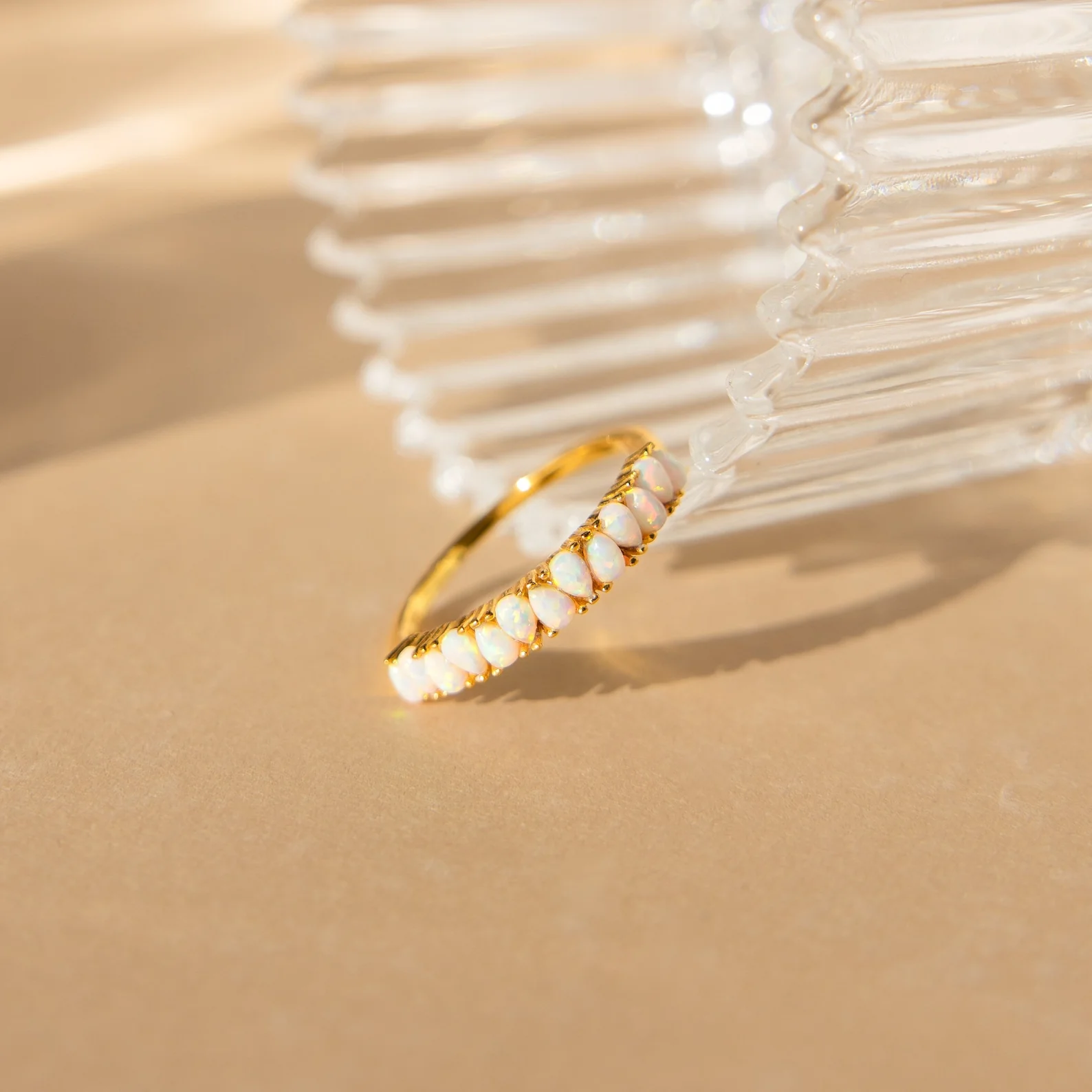 Opal Drop Eternity Ring - Image 3