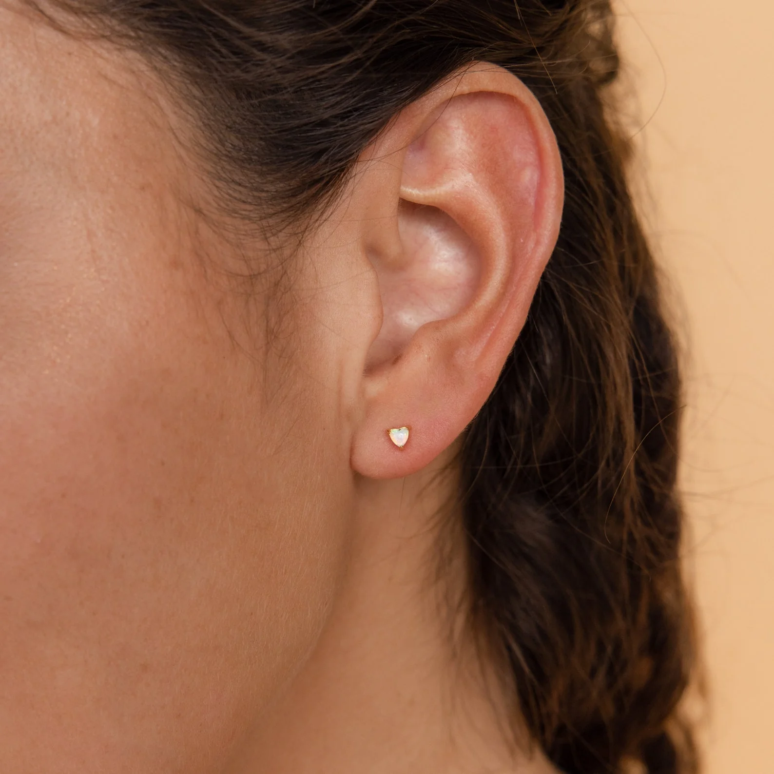 Opal Heart Studs - Image 5