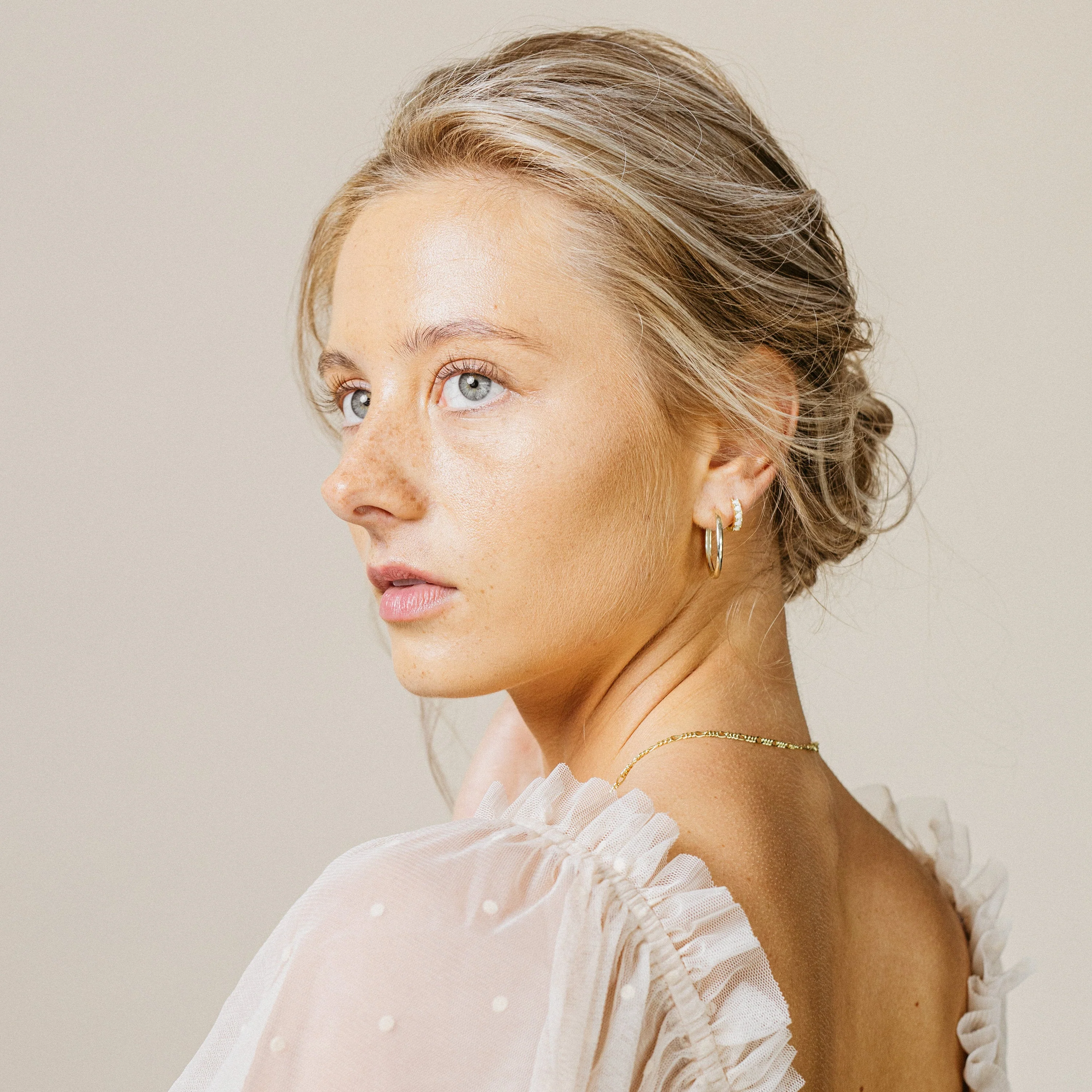 Opal Huggies in 18K Gold - Image 5