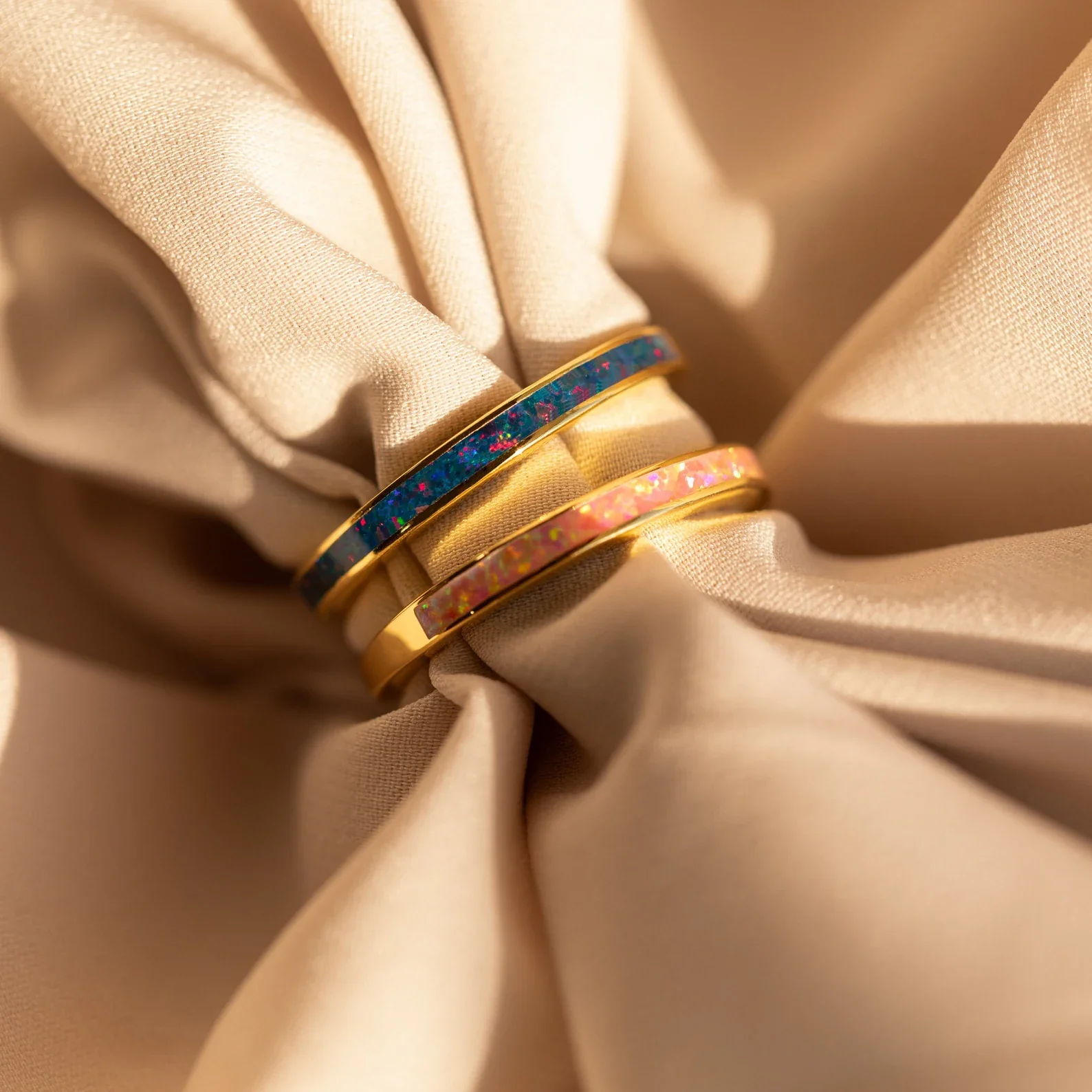 Opal Inlay Rings Set - Image 7