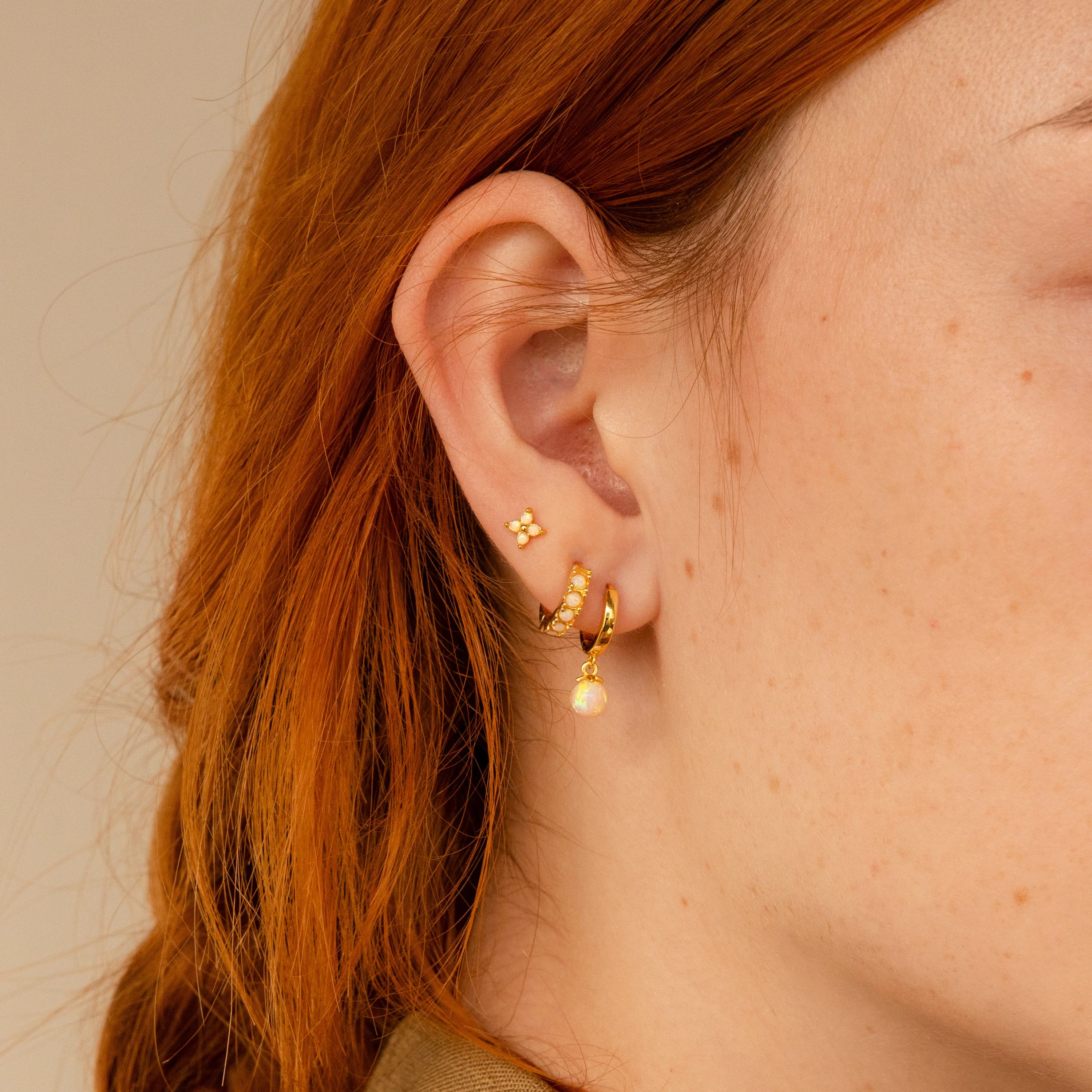 Opal Ivy Flower Studs - Image 6