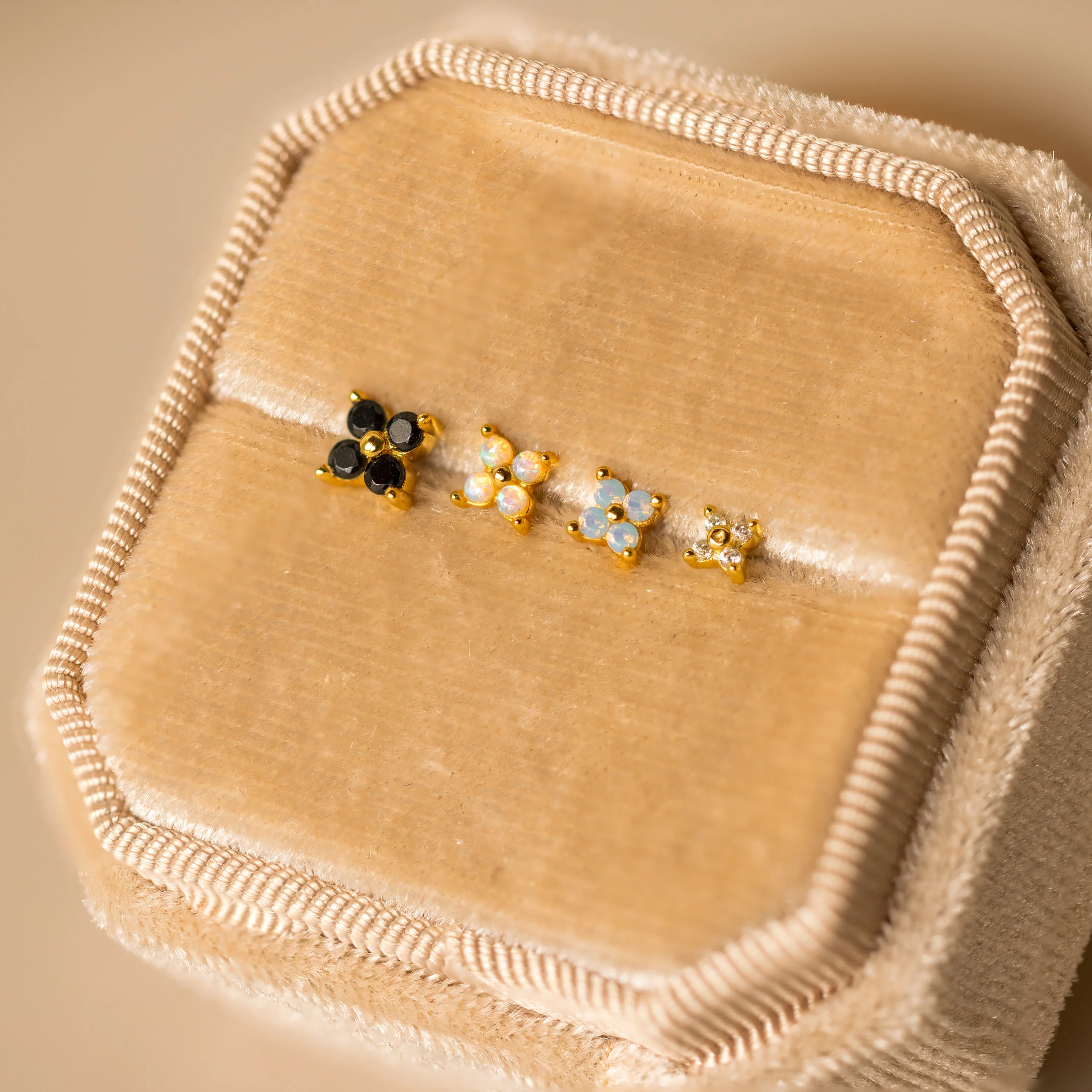 Opal Ivy Flower Studs - Image 7