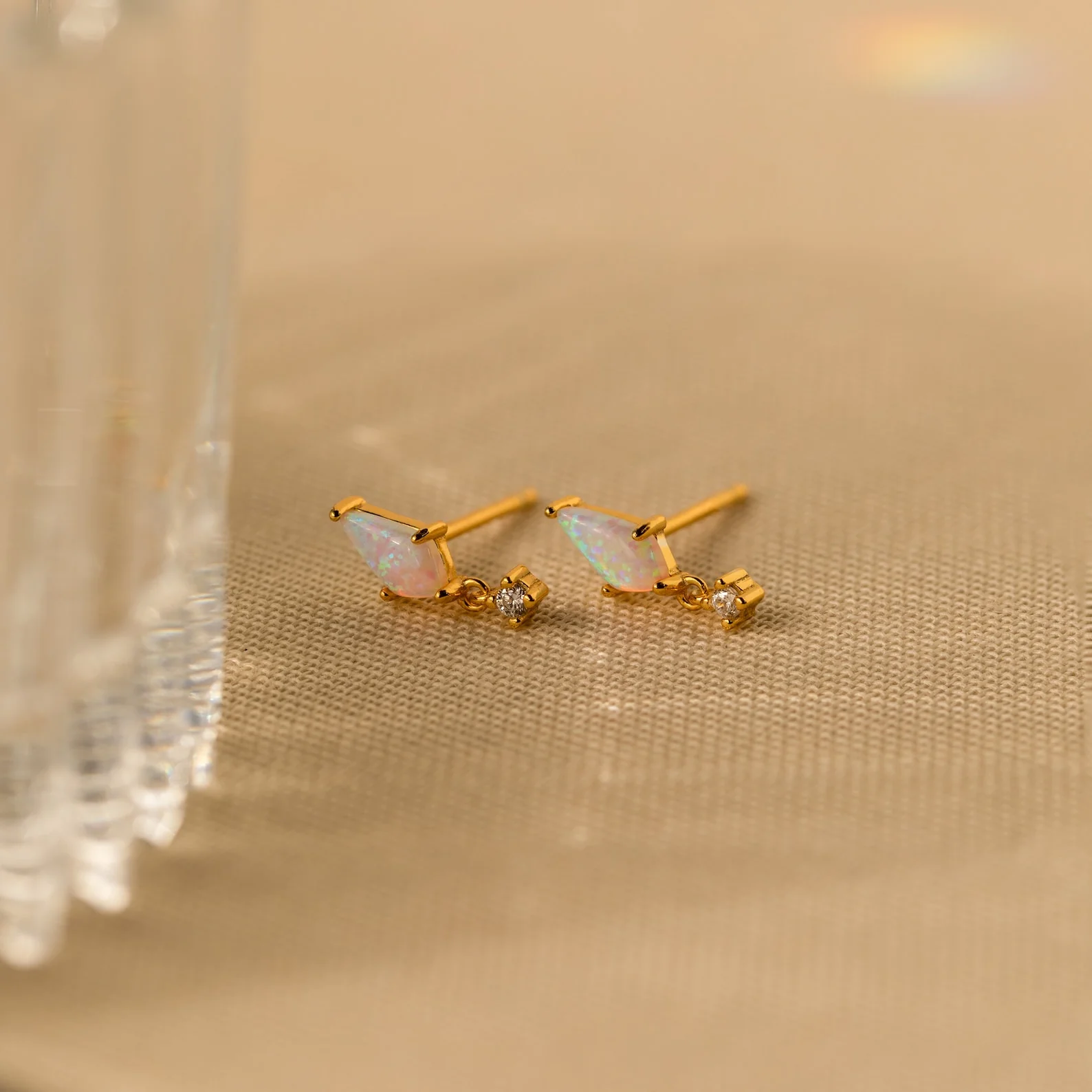 Opal Kite Drop Earrings - Image 2