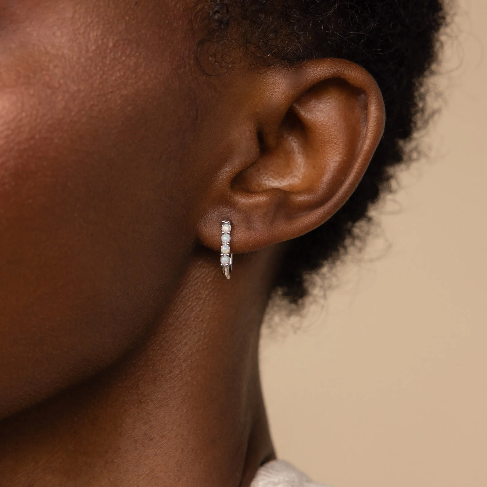 Opal Link Hoops - Image 4